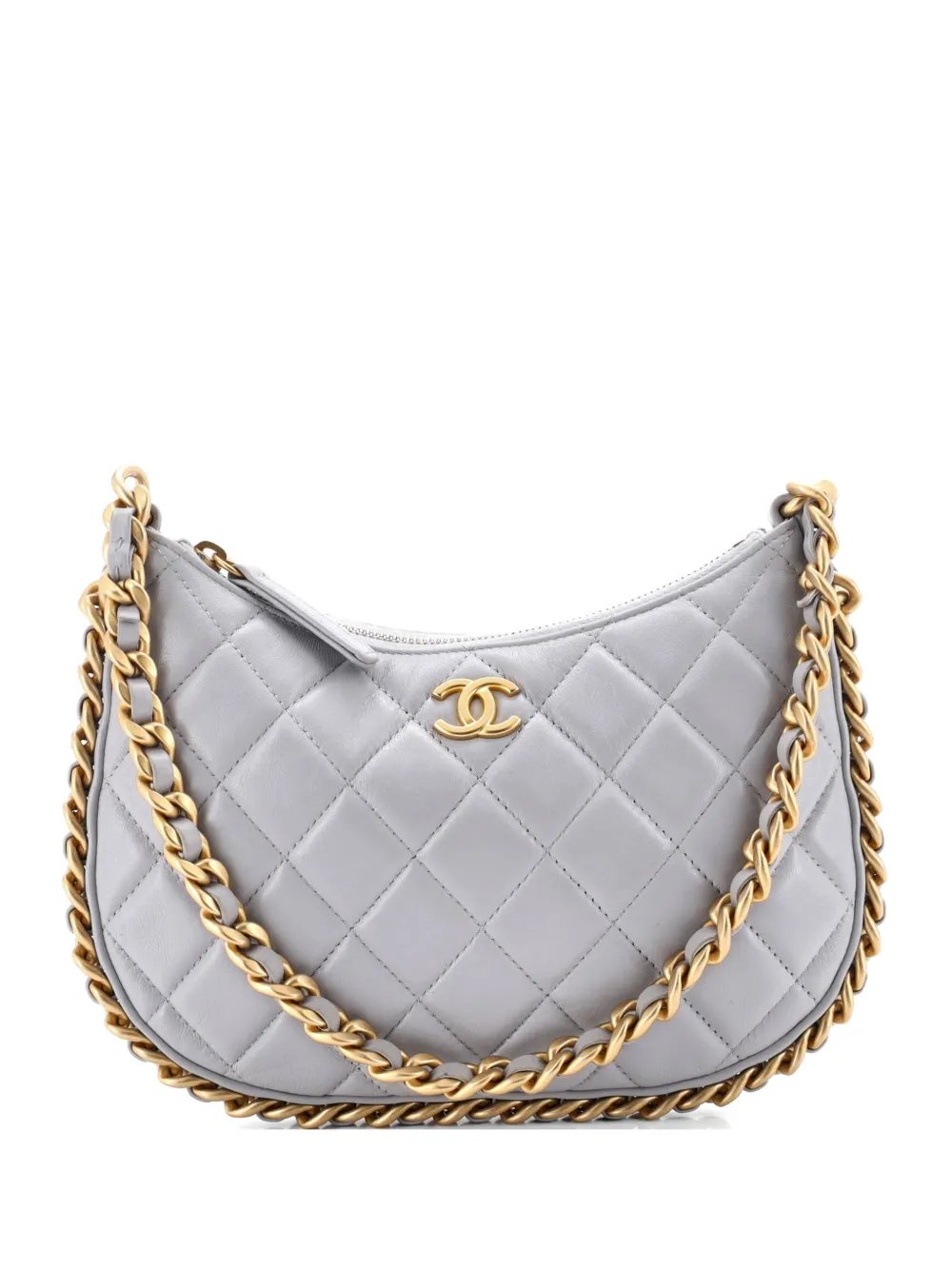 CC Chain Around Quilted Lambskin hobo bag