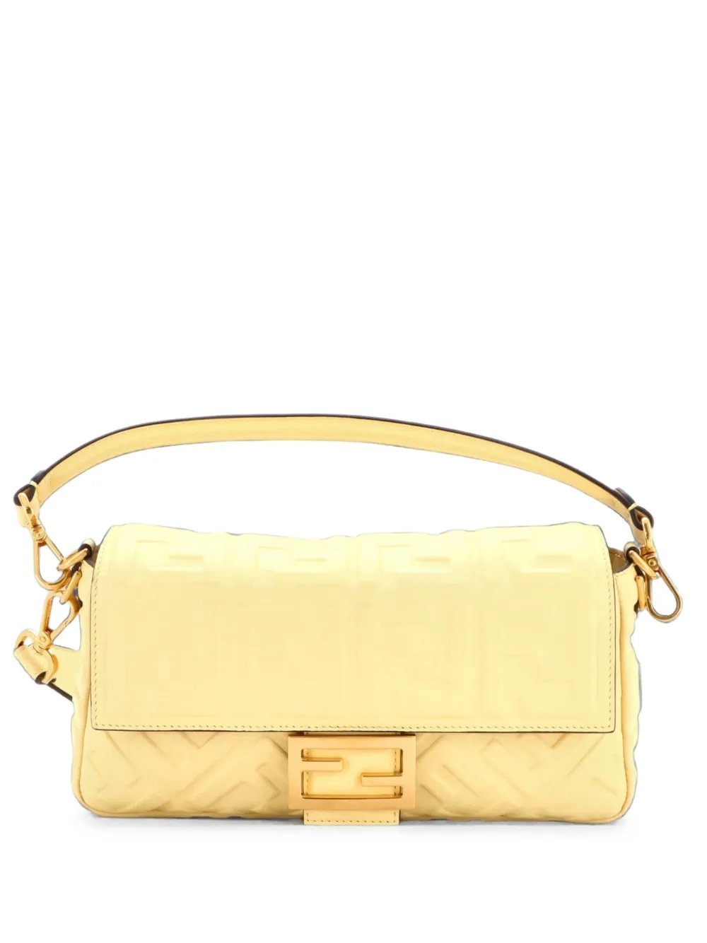 Baguette NM Bag Zucca Embossed Leather Medium crossbody bag