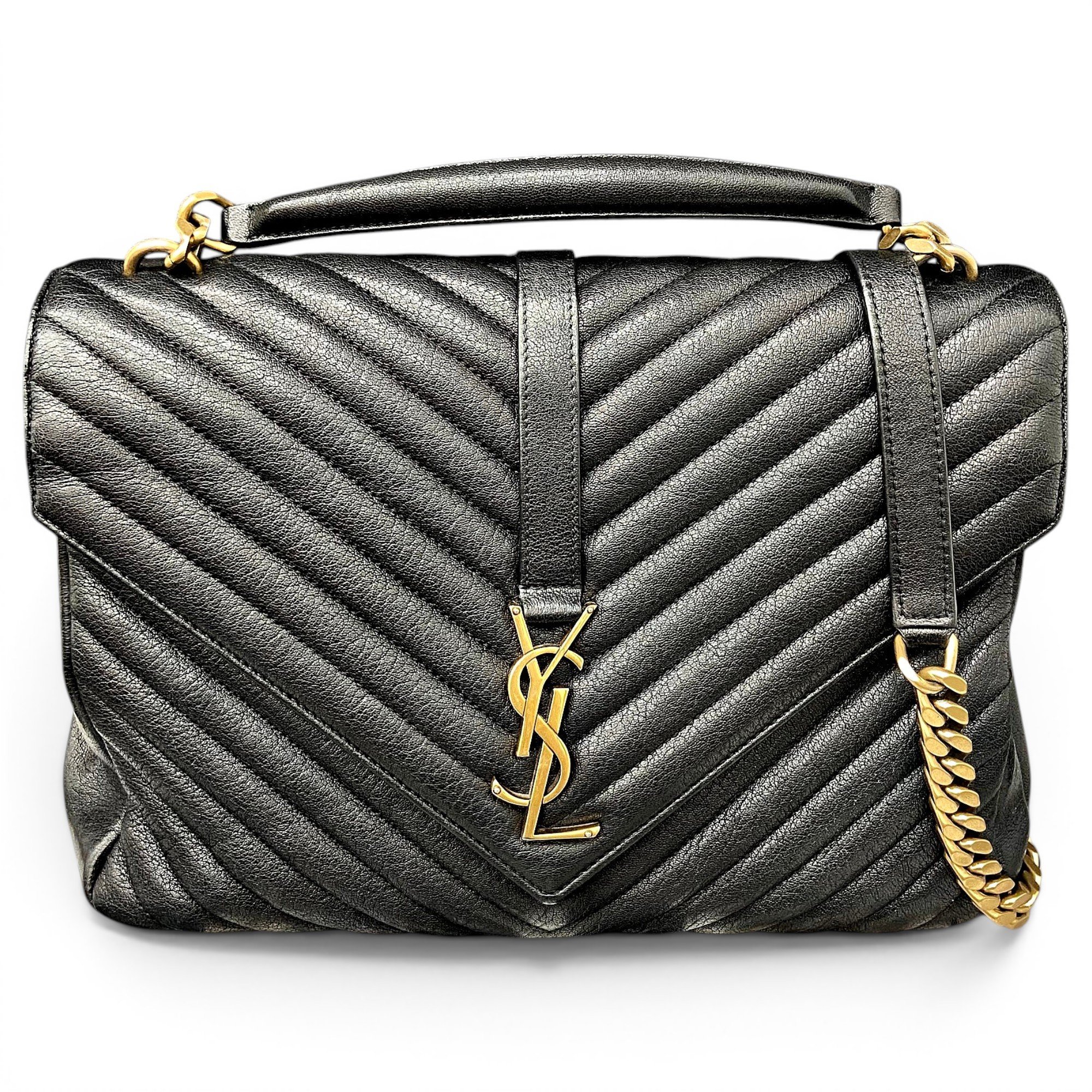 Collége monogramme leather handbag