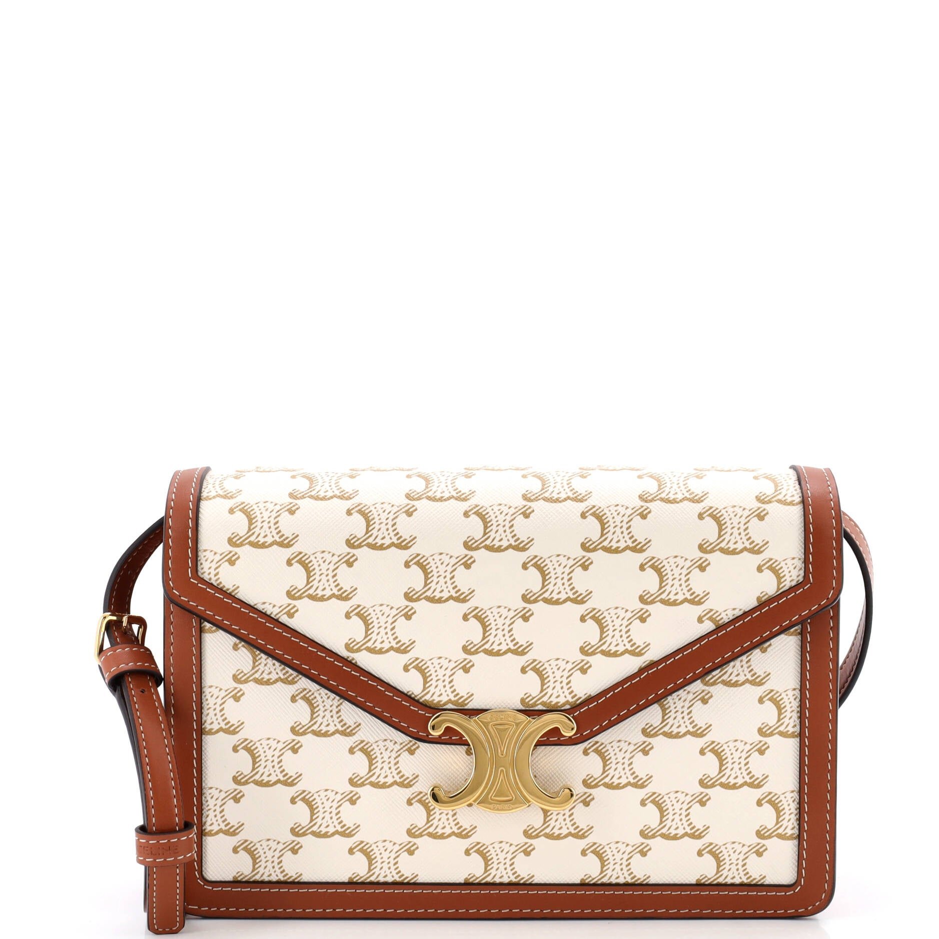 Enveloppe Wallet on Strap Triomphe Coated Canvas