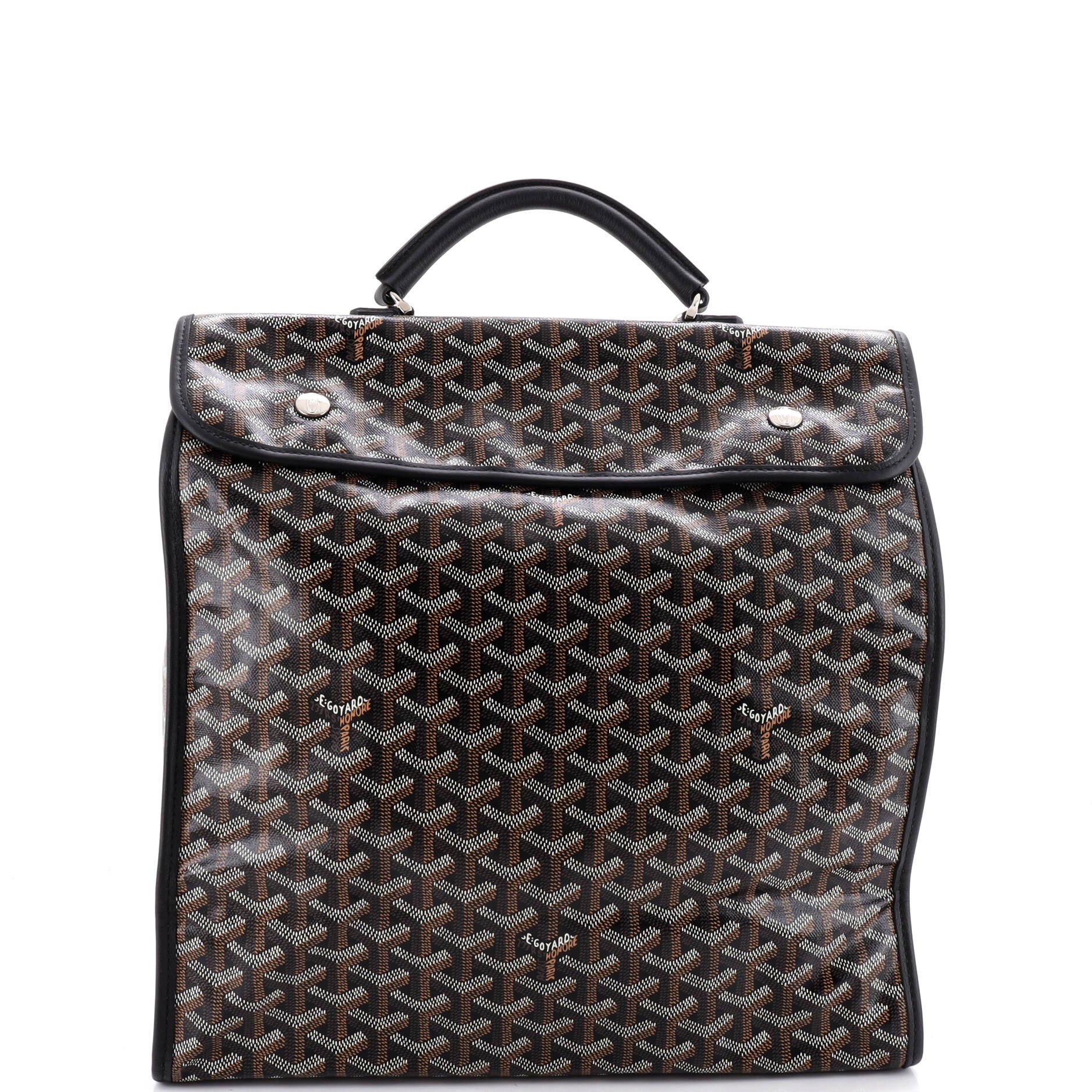 Saint Leger Briefcase Backpack Coated Canvas