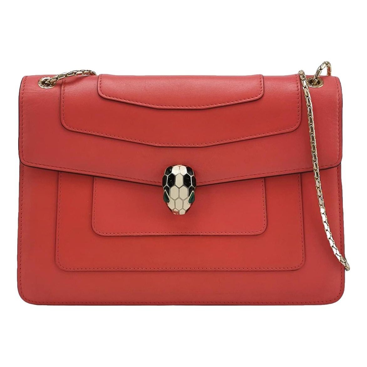 Serpenti leather handbag