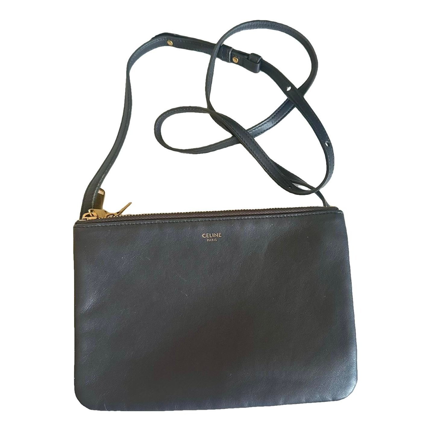 Trio leather crossbody bag