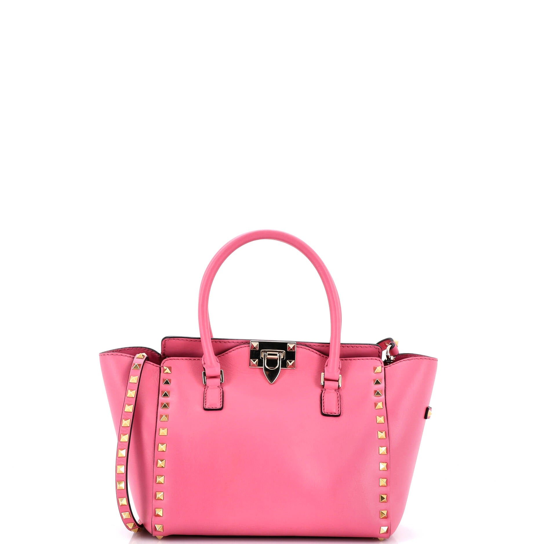 Rockstud Tote Rigid Leather Small