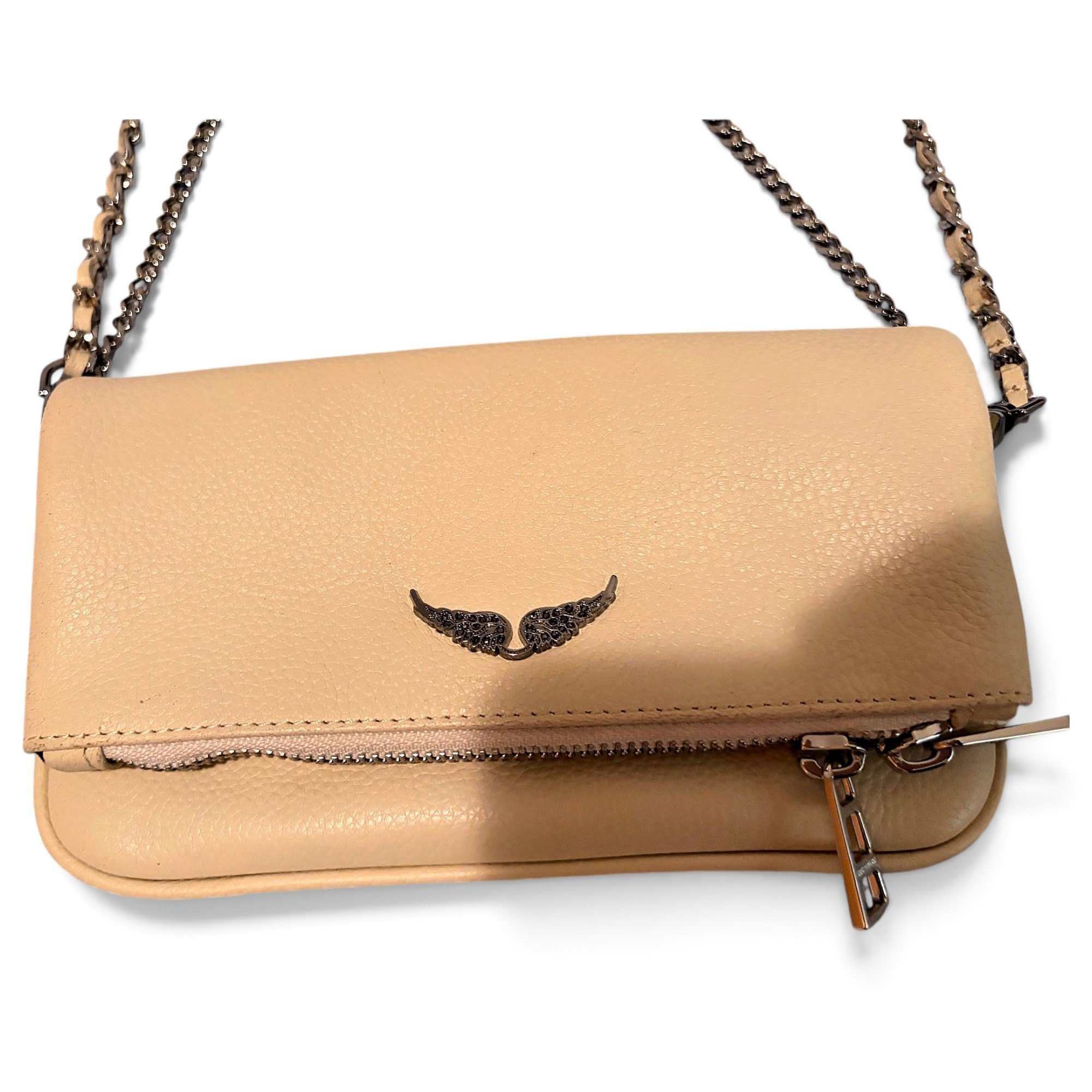 Rock leather crossbody bag