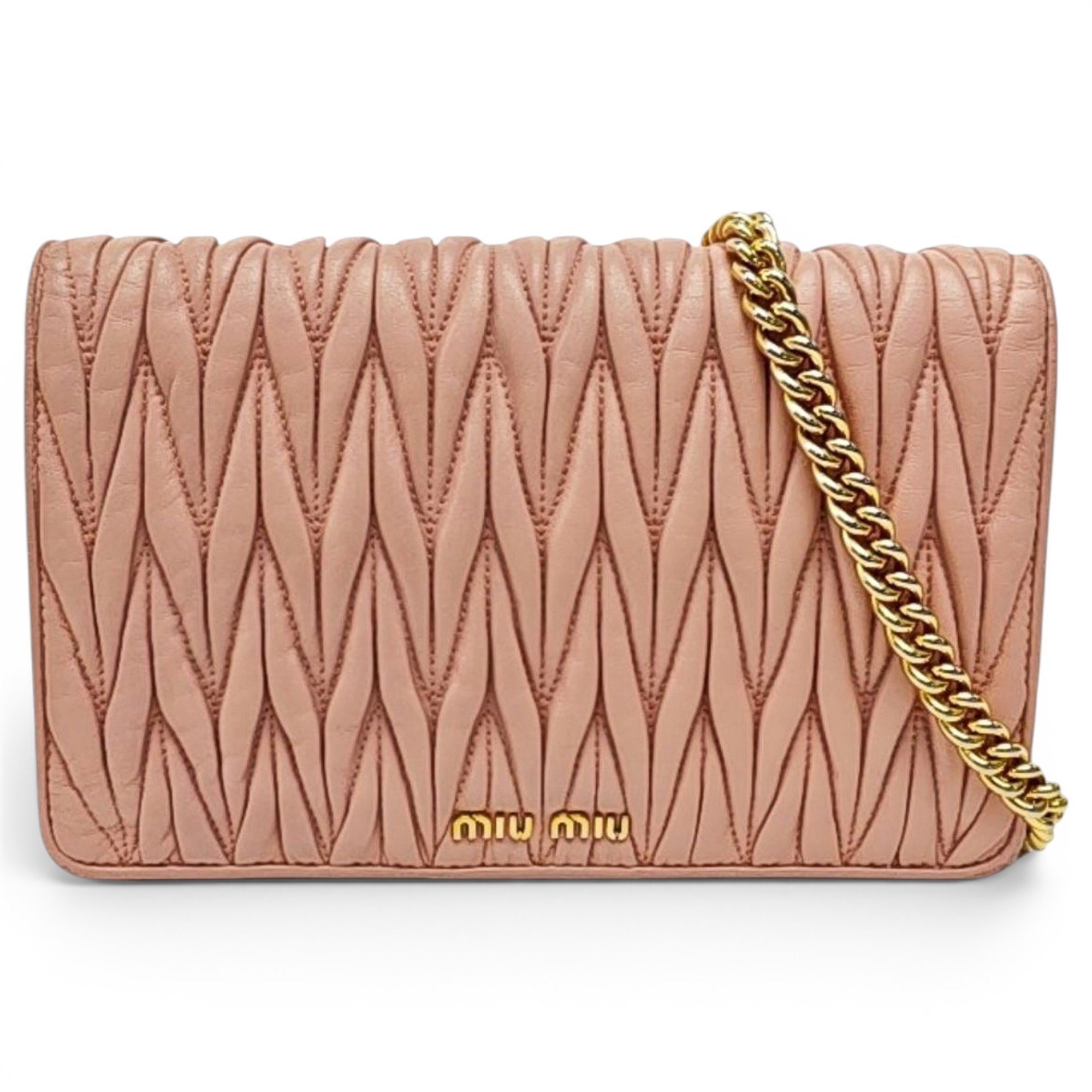 Miu delice leather handbag