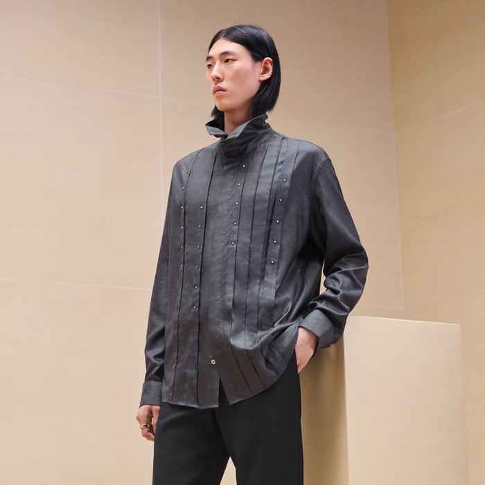 Anthracite "Clou Pyramide" Sporty Fit Shirt