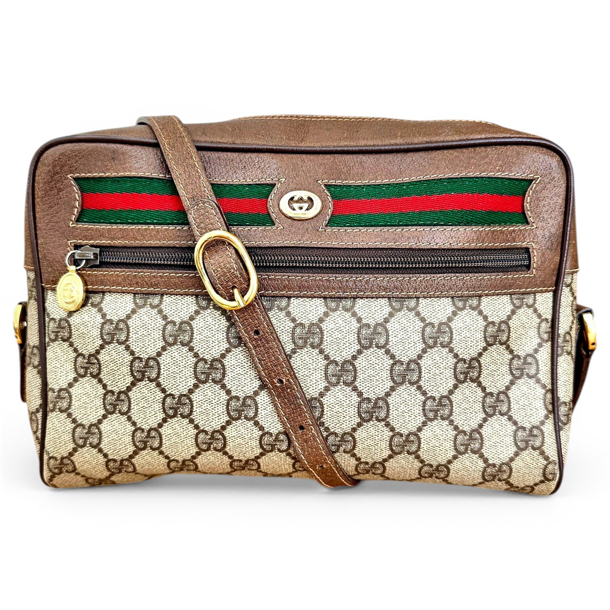 Ophidia leather crossbody bag