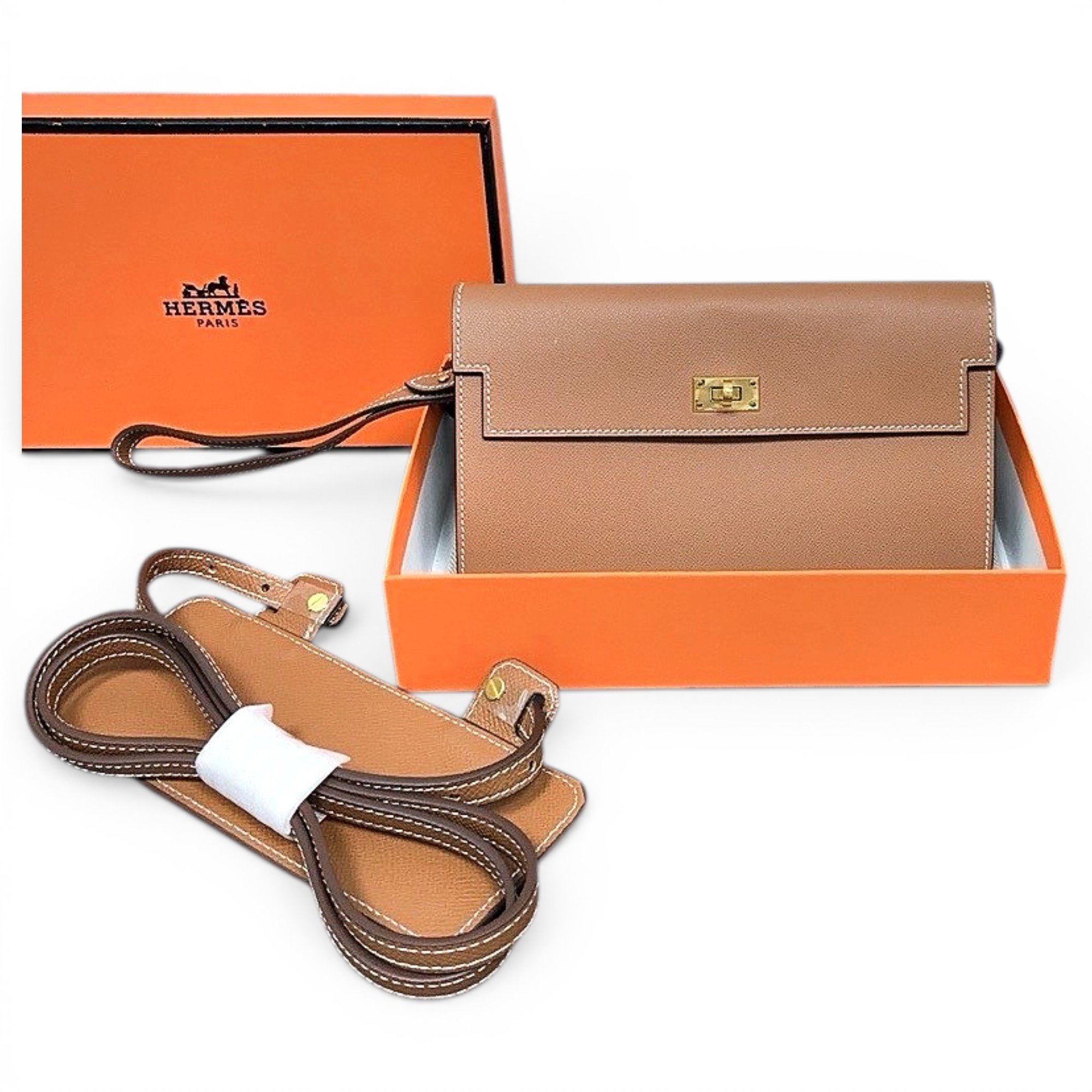 Kelly Pocket To Go leather clutch bag