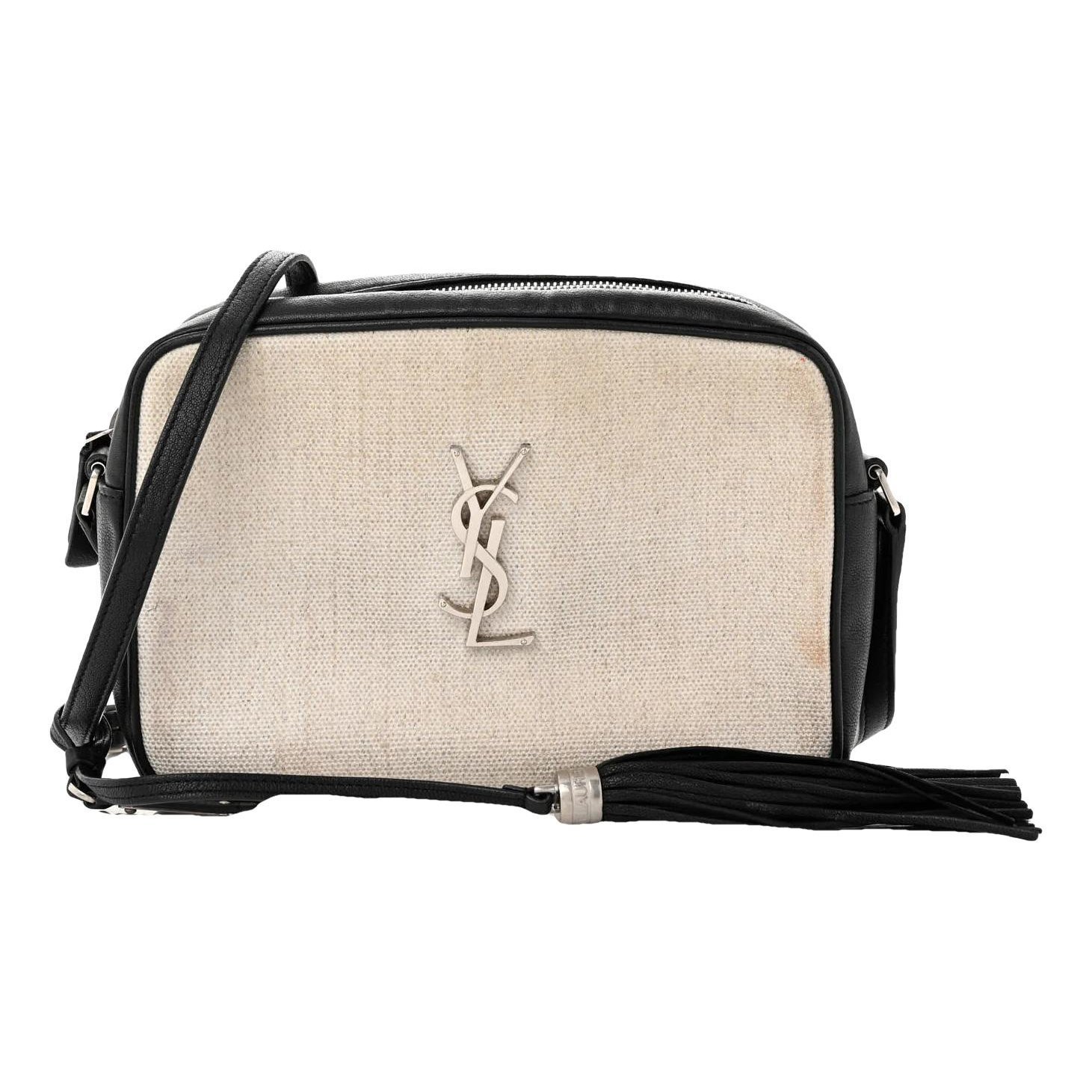 Linen crossbody bag