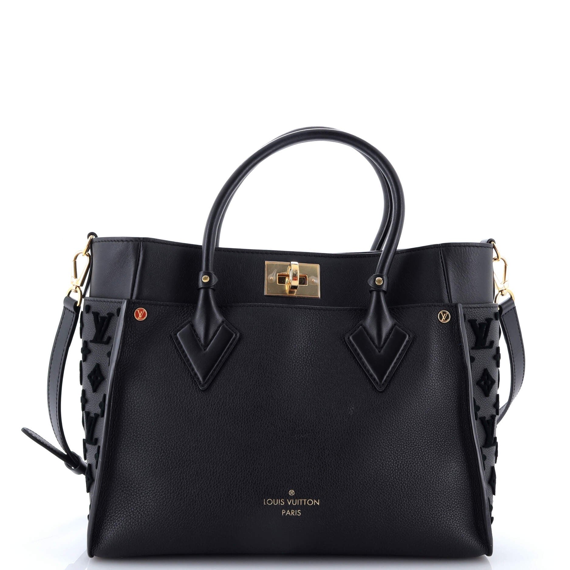 Louis Vuitton On My Side Tote Monogram Tuffetage Leather MM