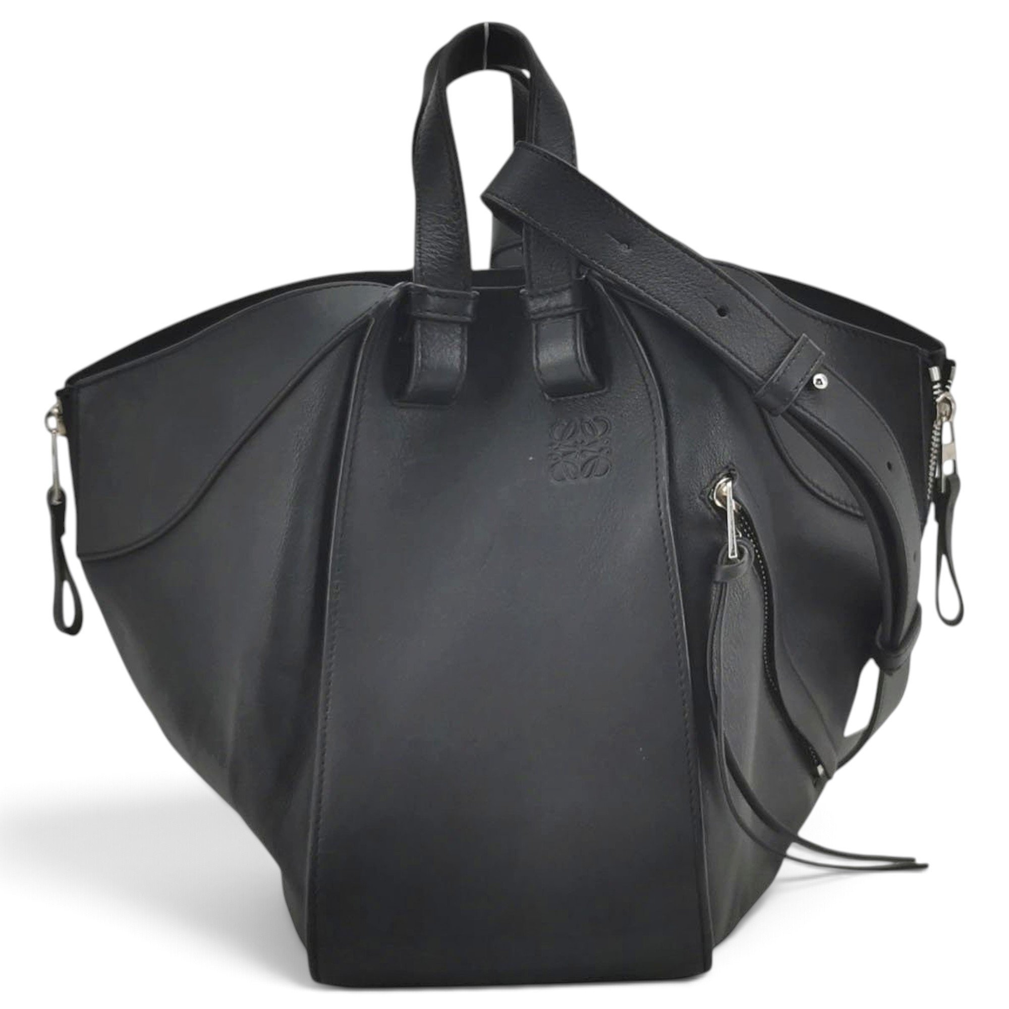 Hammock leather handbag