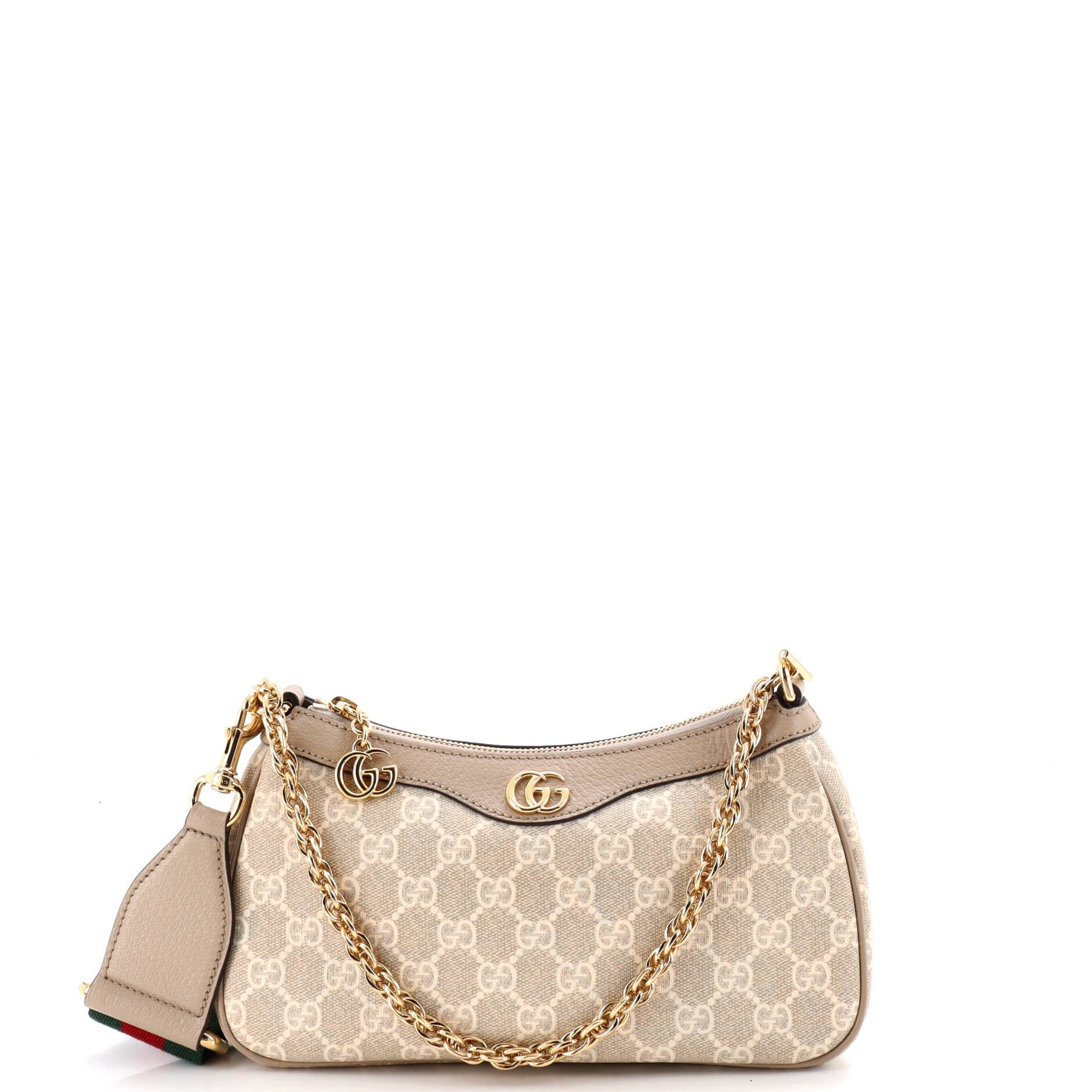 Ophidia Charm Shoulder Bag GG Coated Canvas Small