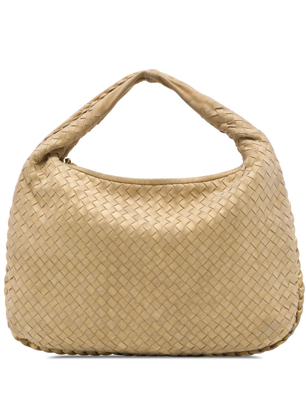 2004 Small Metallic Nappa Intrecciato Veneta hobo bag