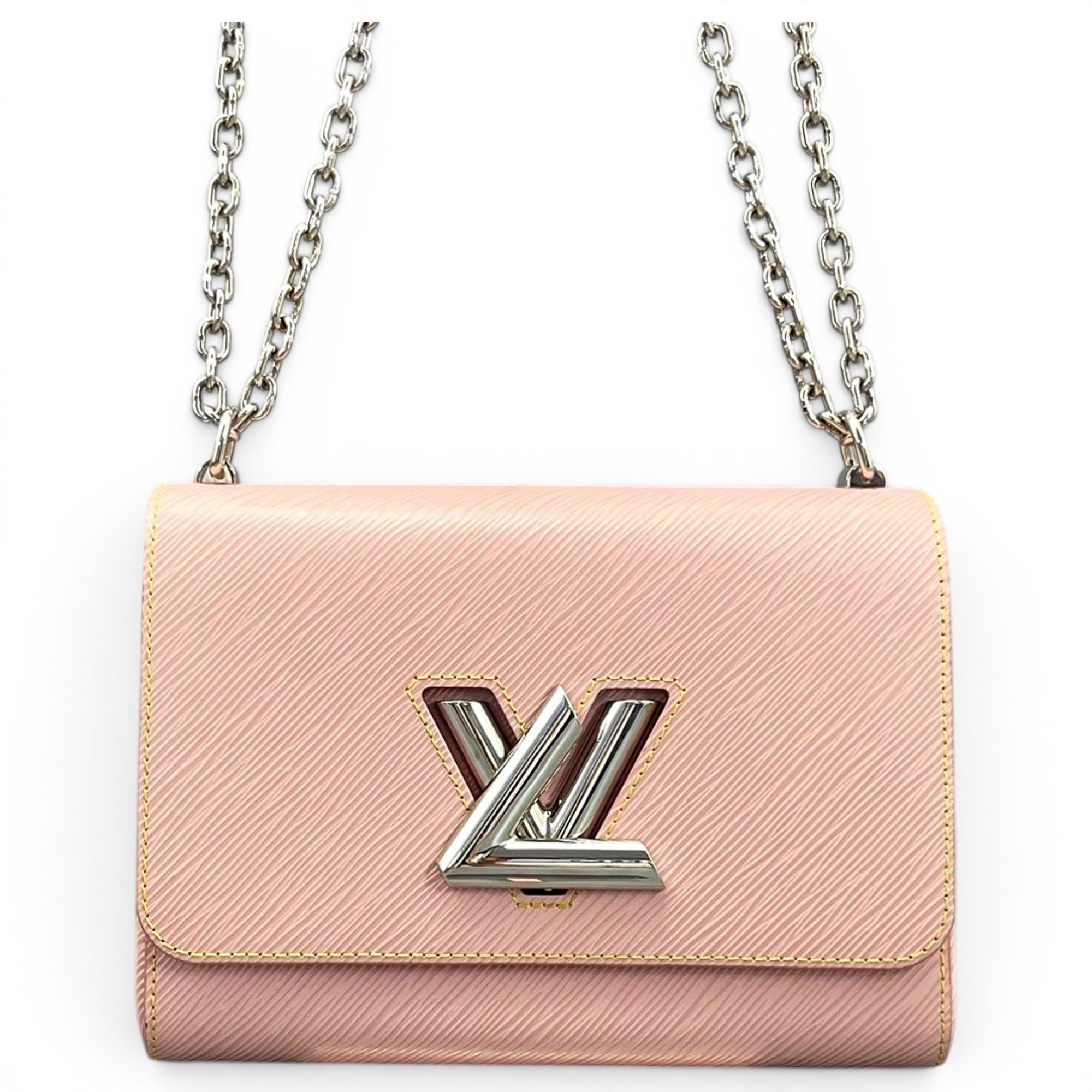 Twist leather handbag