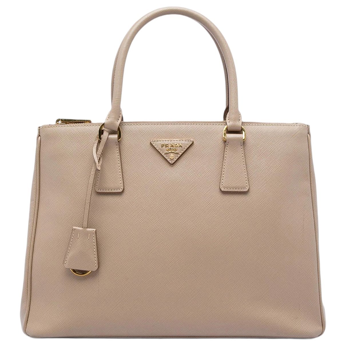 Double leather satchel