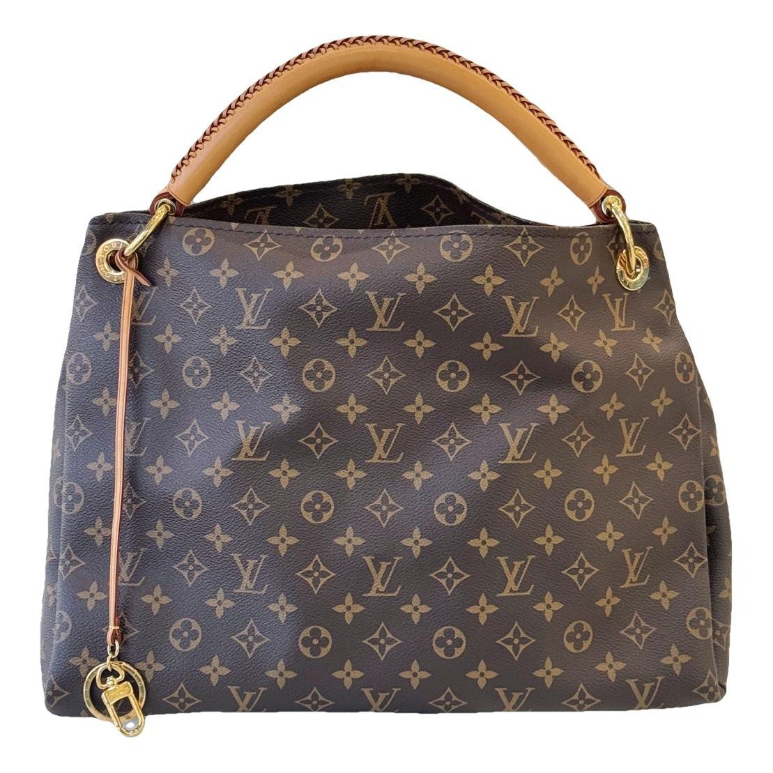 Artsy leather handbag