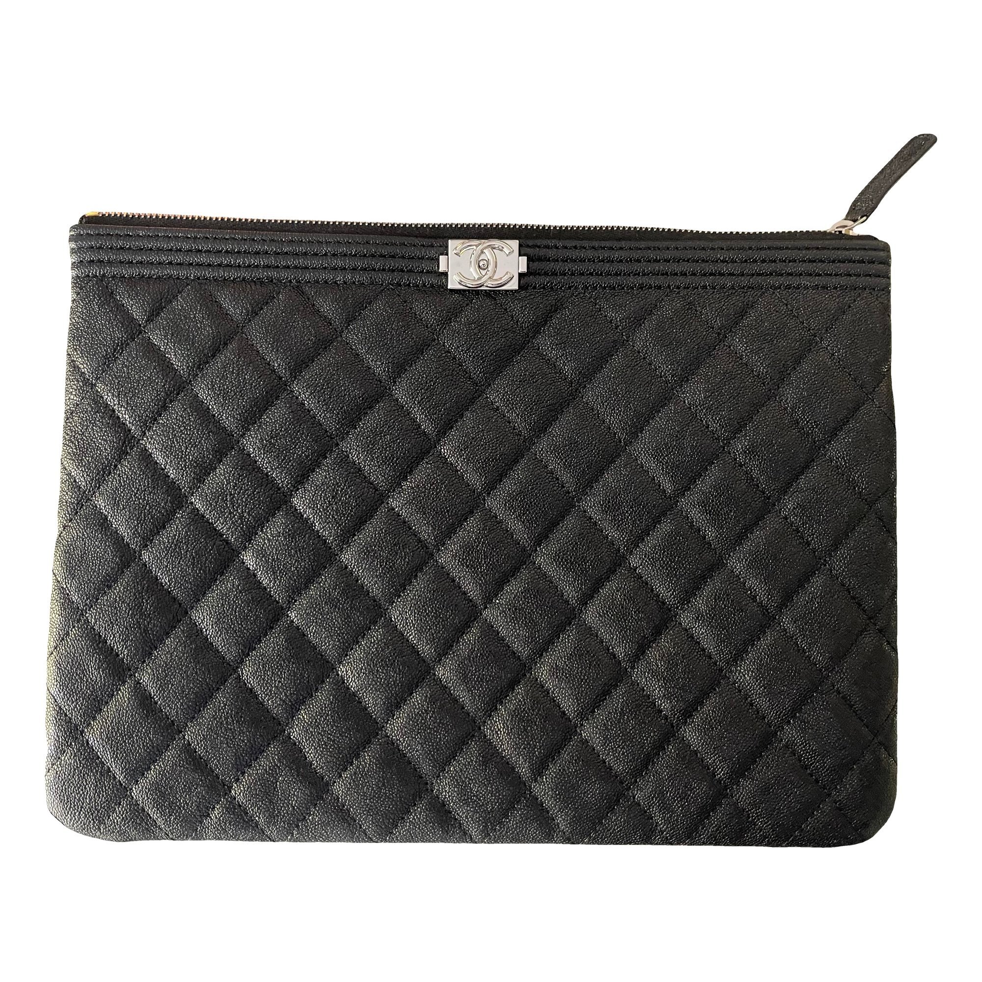 Boy leather clutch bag
