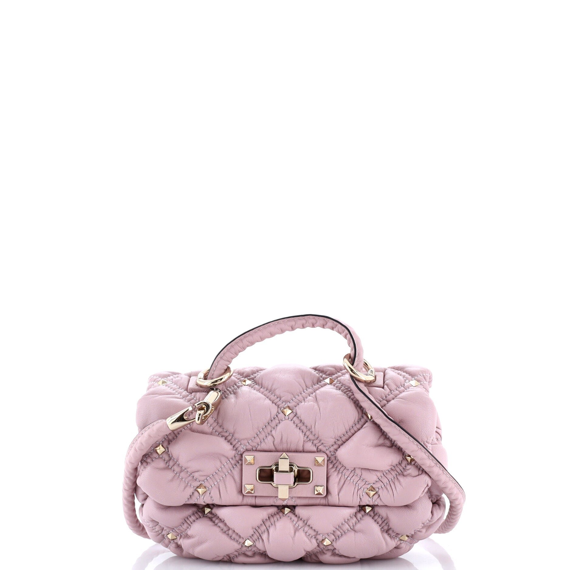 SpikeMe Flap Bag Quilted Leather Small
