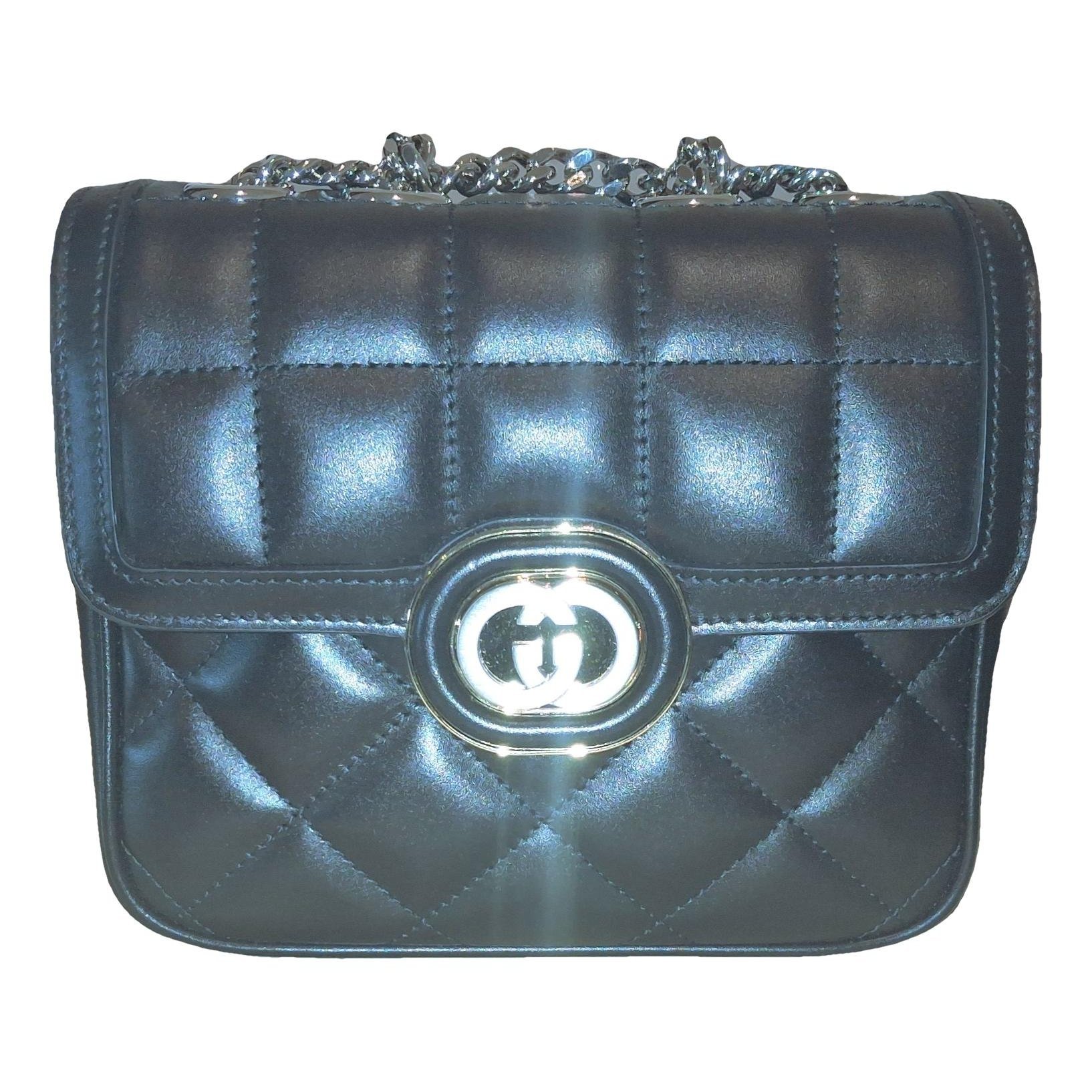 Leather clutch bag