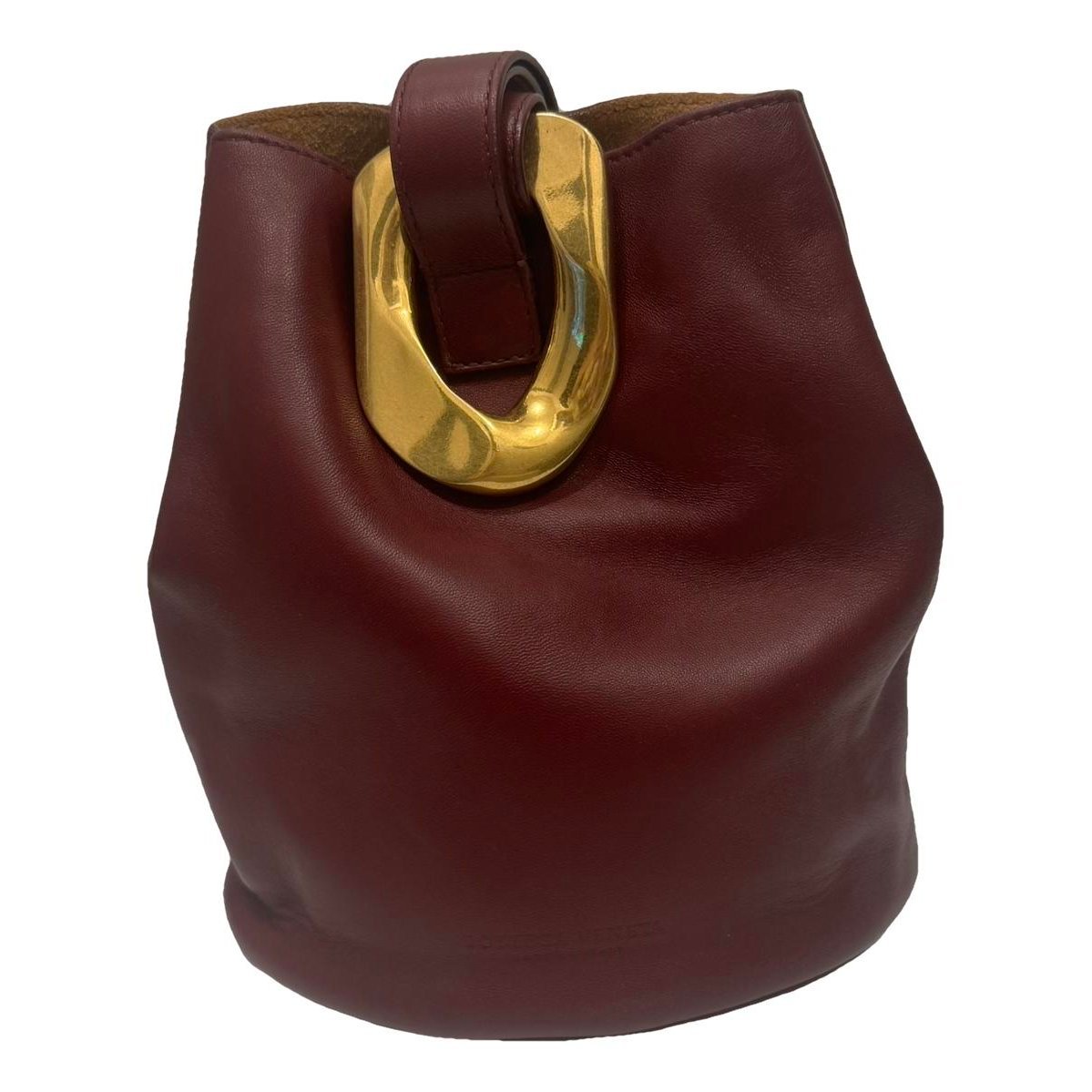 Drop leather handbag