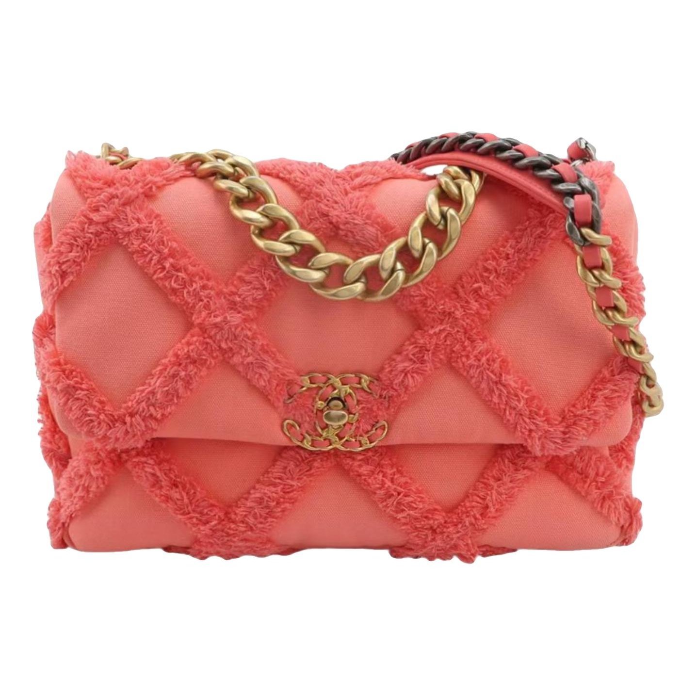Chanel 19 cloth handbag