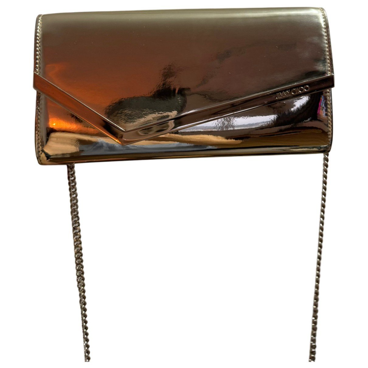 Leather clutch bag