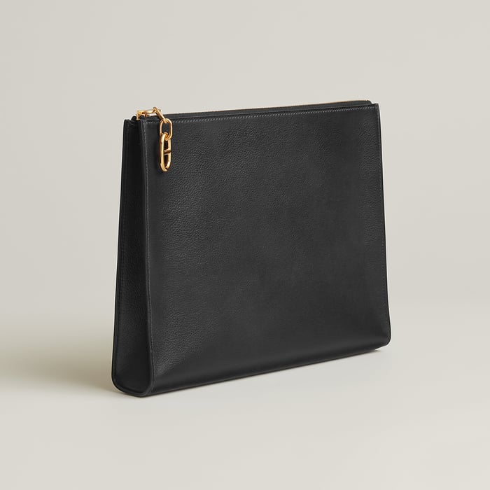Noir Zipengo Chaine d'Ancre GM Pouch