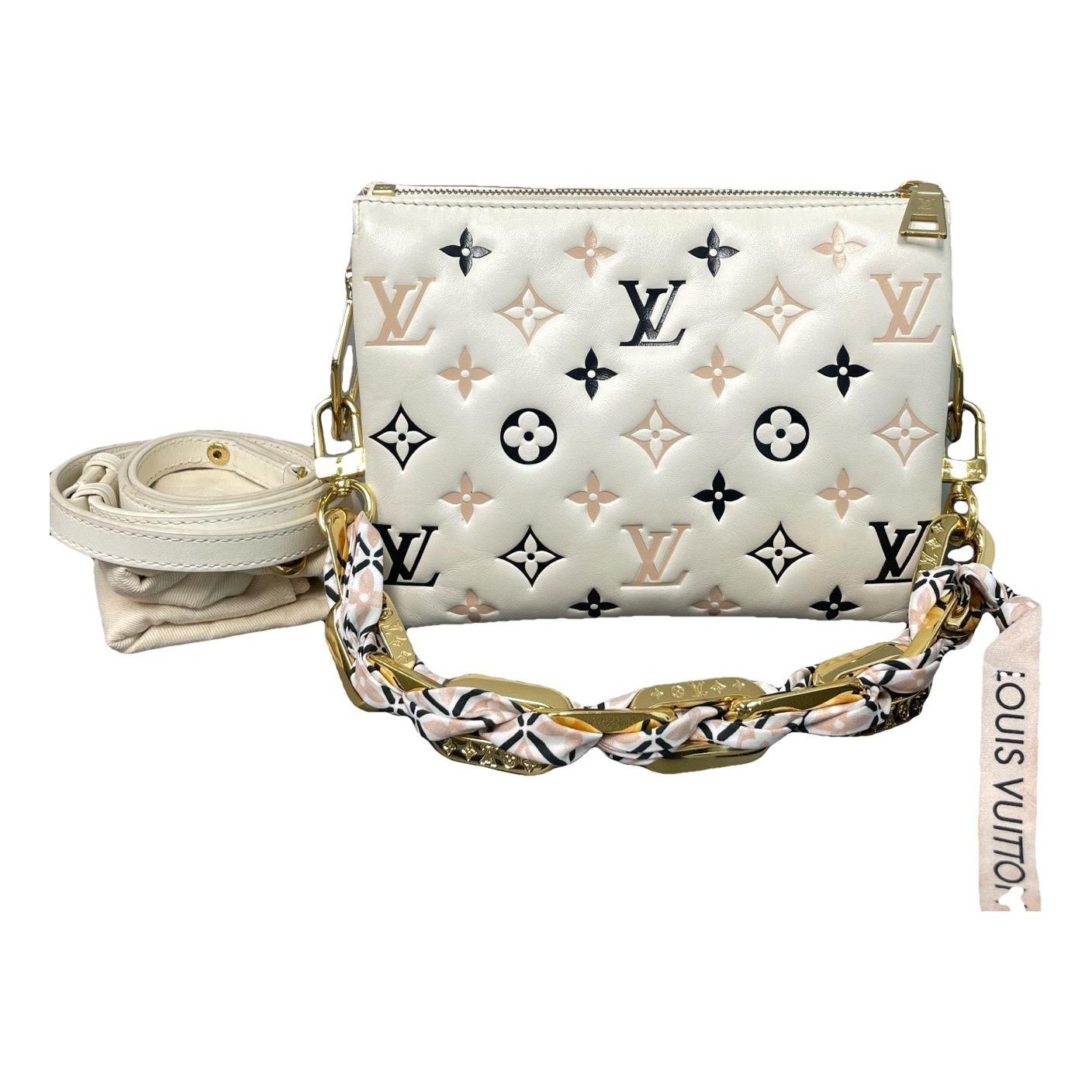 Coussin leather handbag