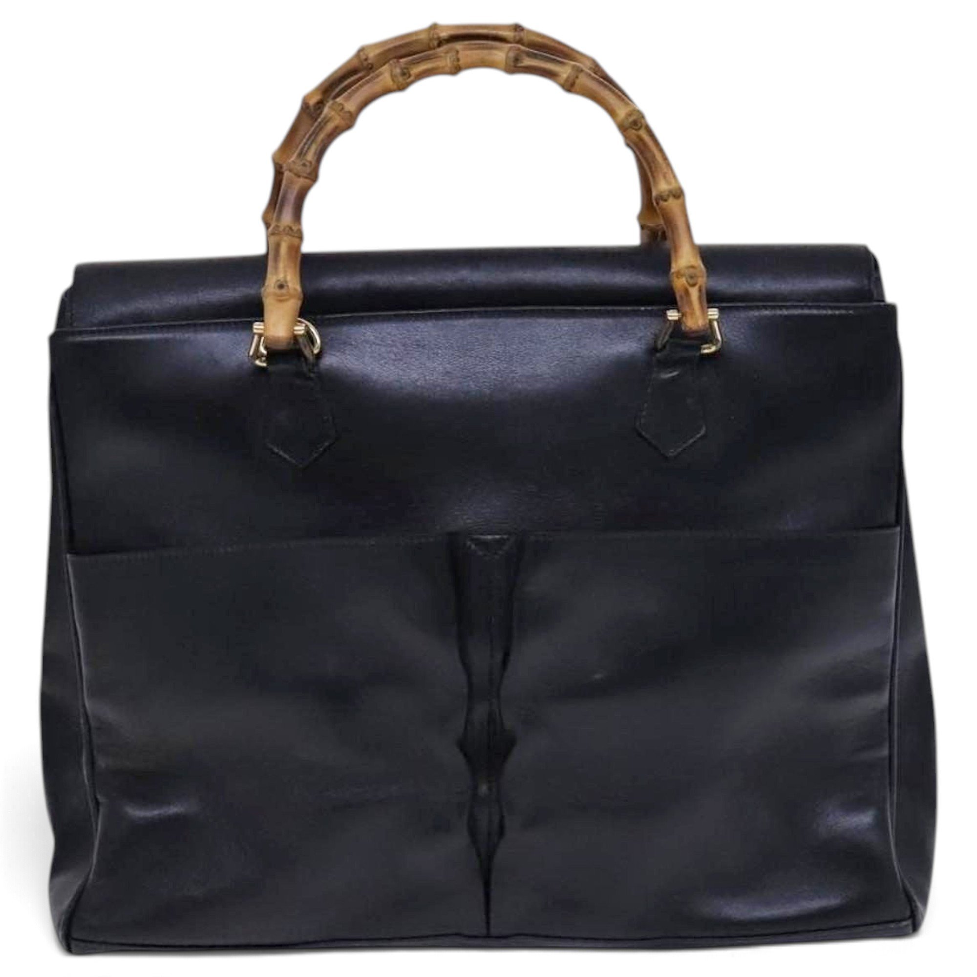 Bamboo leather handbag