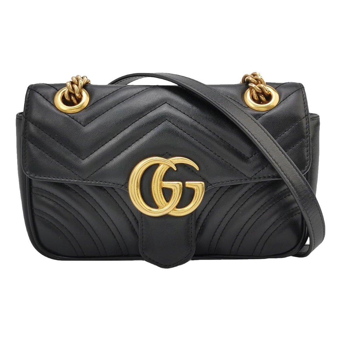 GG Marmont Flap leather handbag