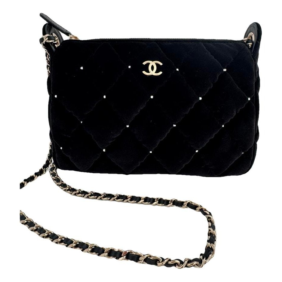Velvet handbag
