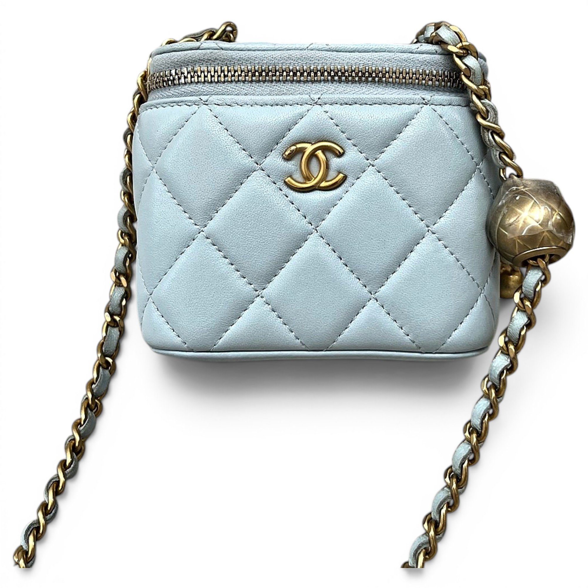 Trendy CC Vanity leather handbag
