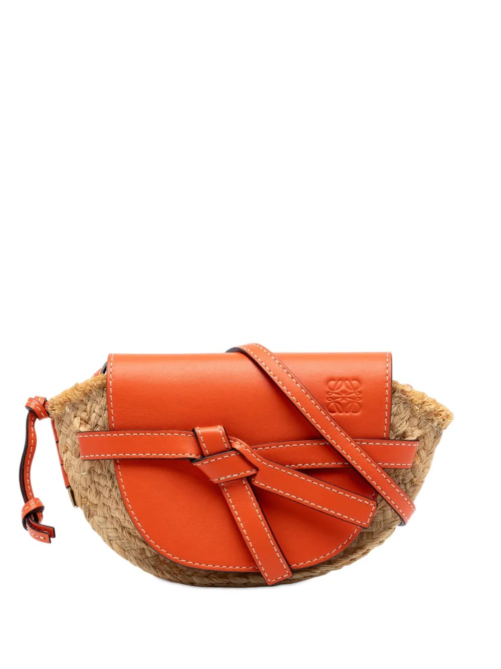 2019 Mini Raffia Gate crossbody bag