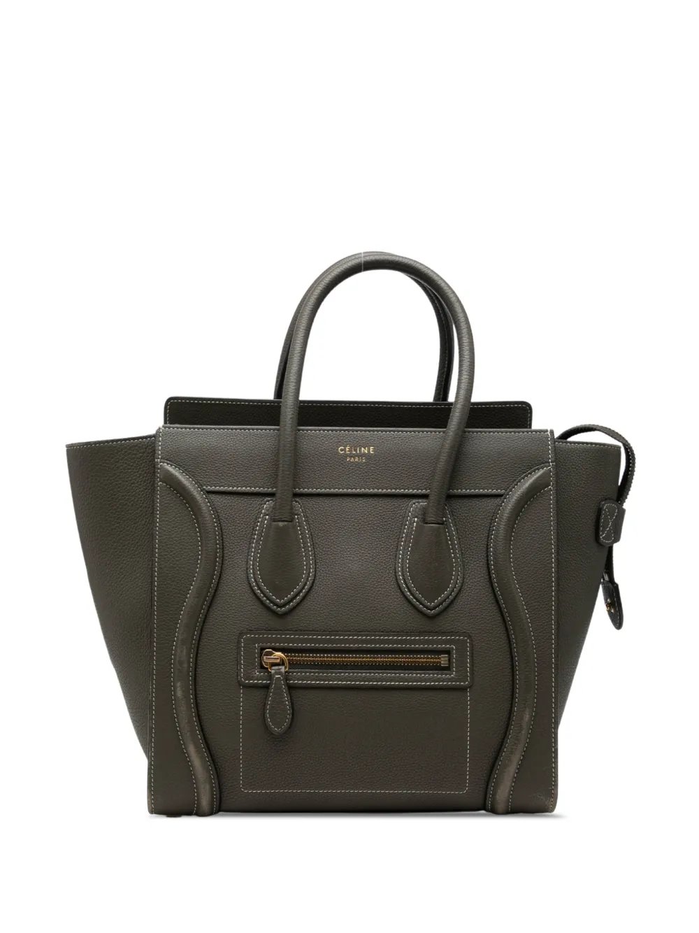 2017 Micro Drummed Calfskin Luggage tote bag