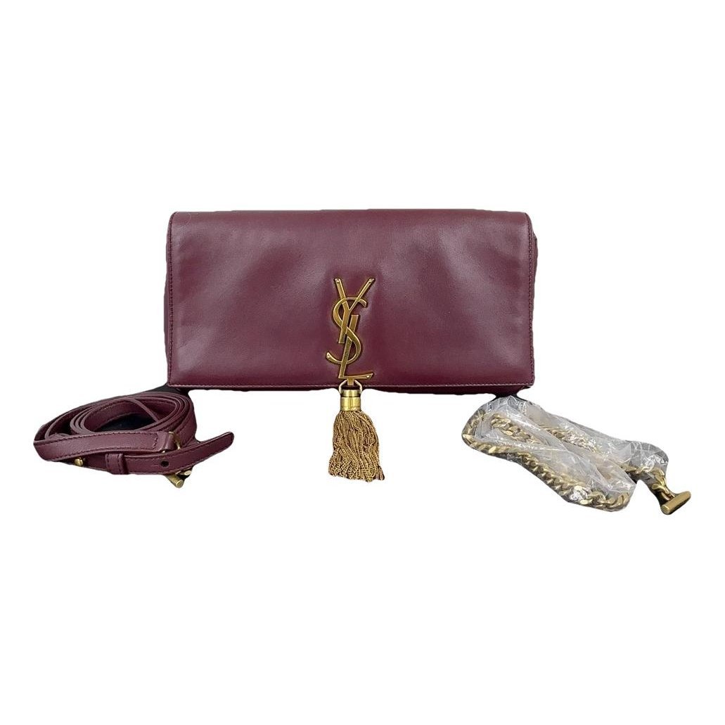 Pompom Kate leather handbag