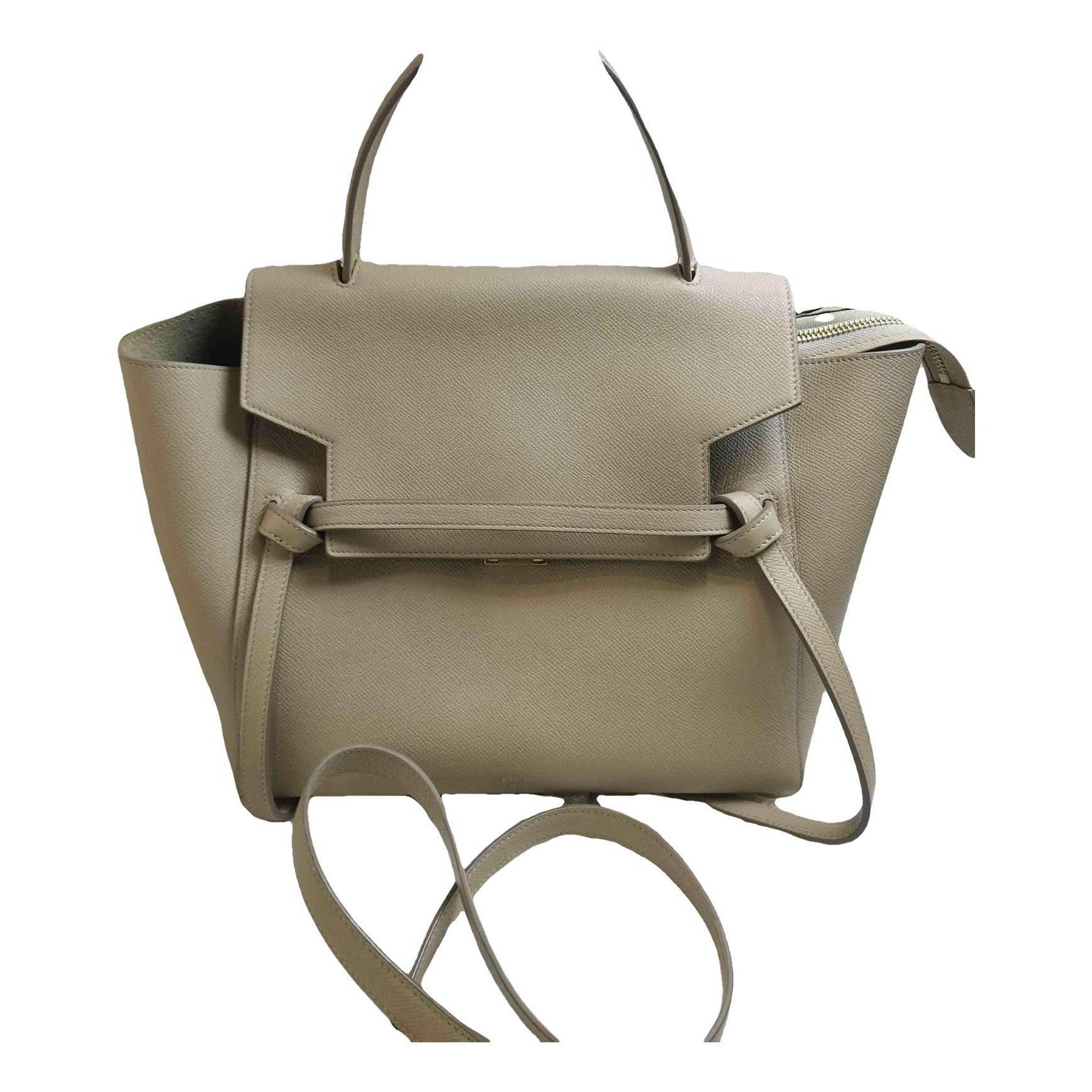 Belt leather handbag