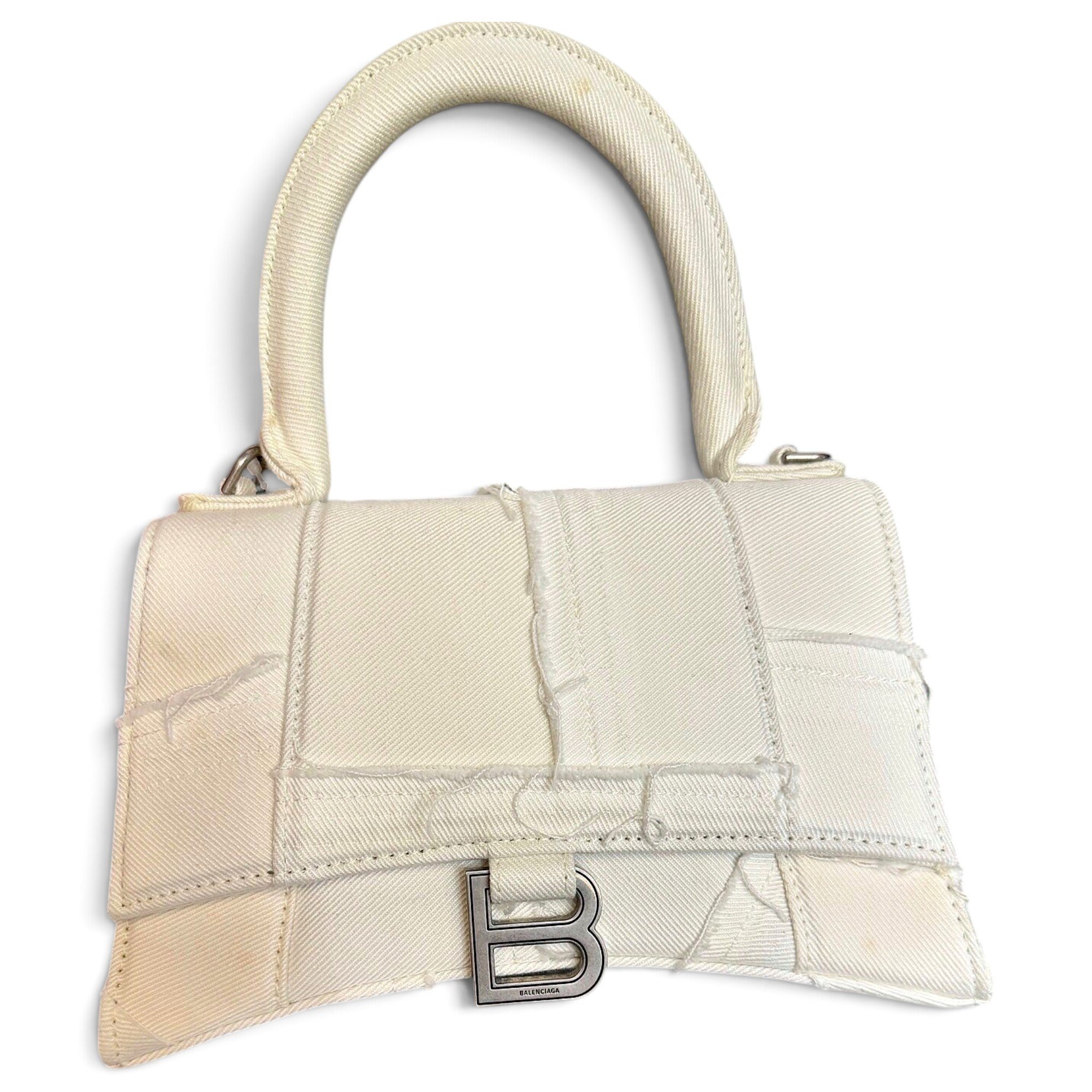 Hourglass cloth handbag