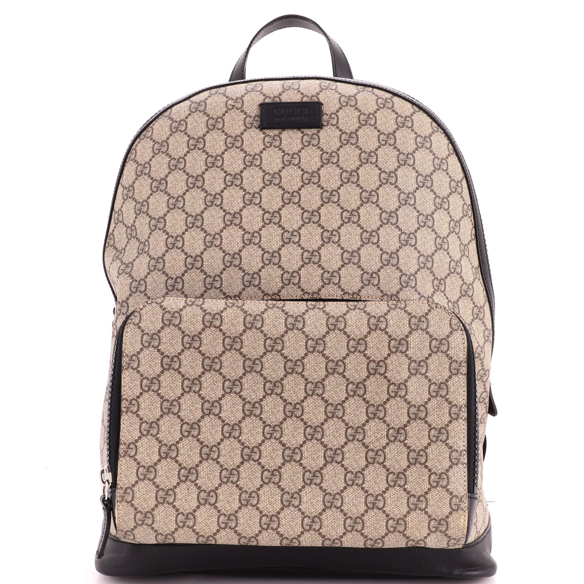 Zip Pocket Backpack GG Coated Canvas Medium