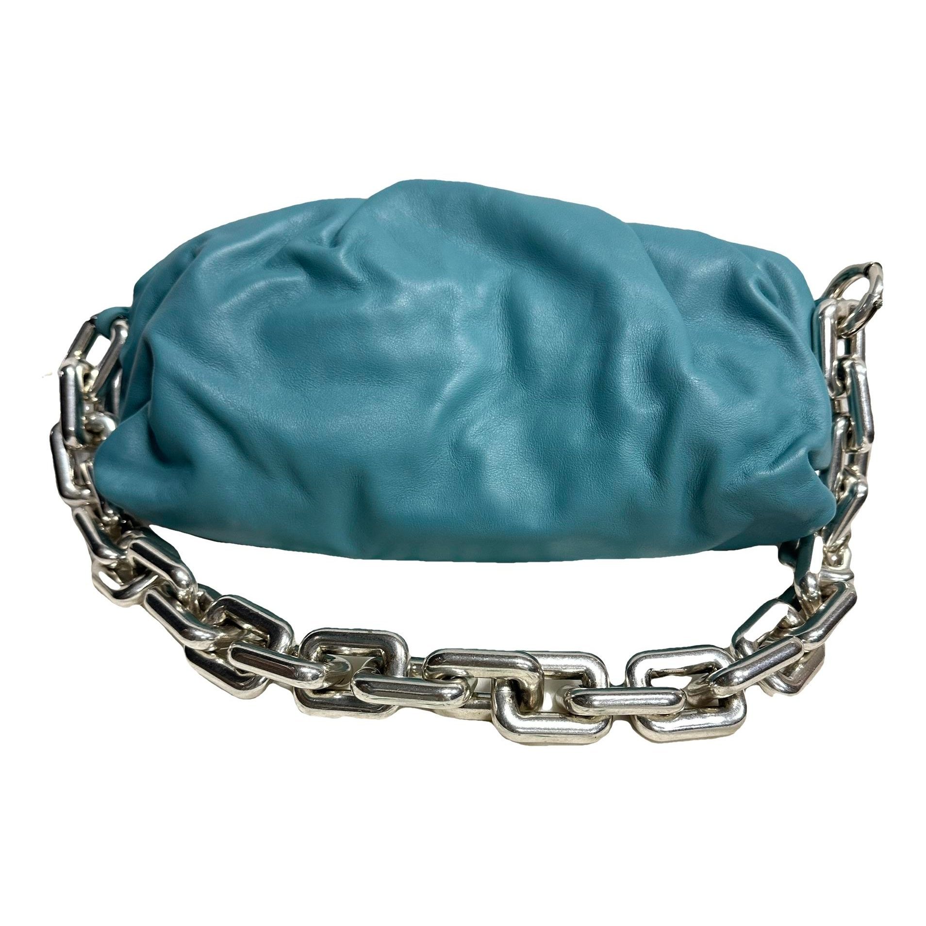 Chain Pouch leather handbag