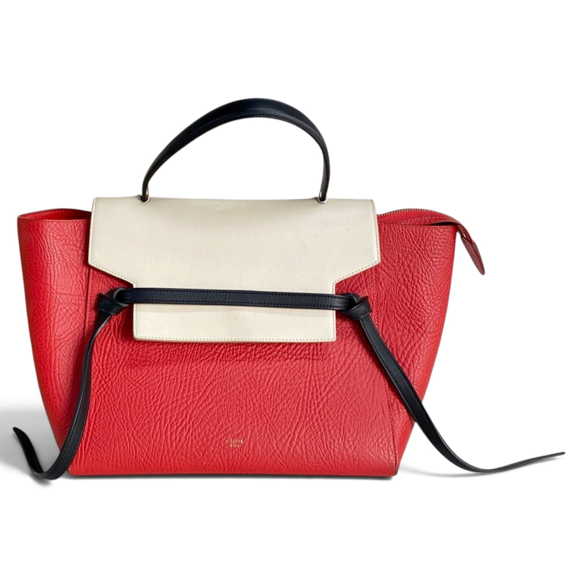 Belt leather handbag