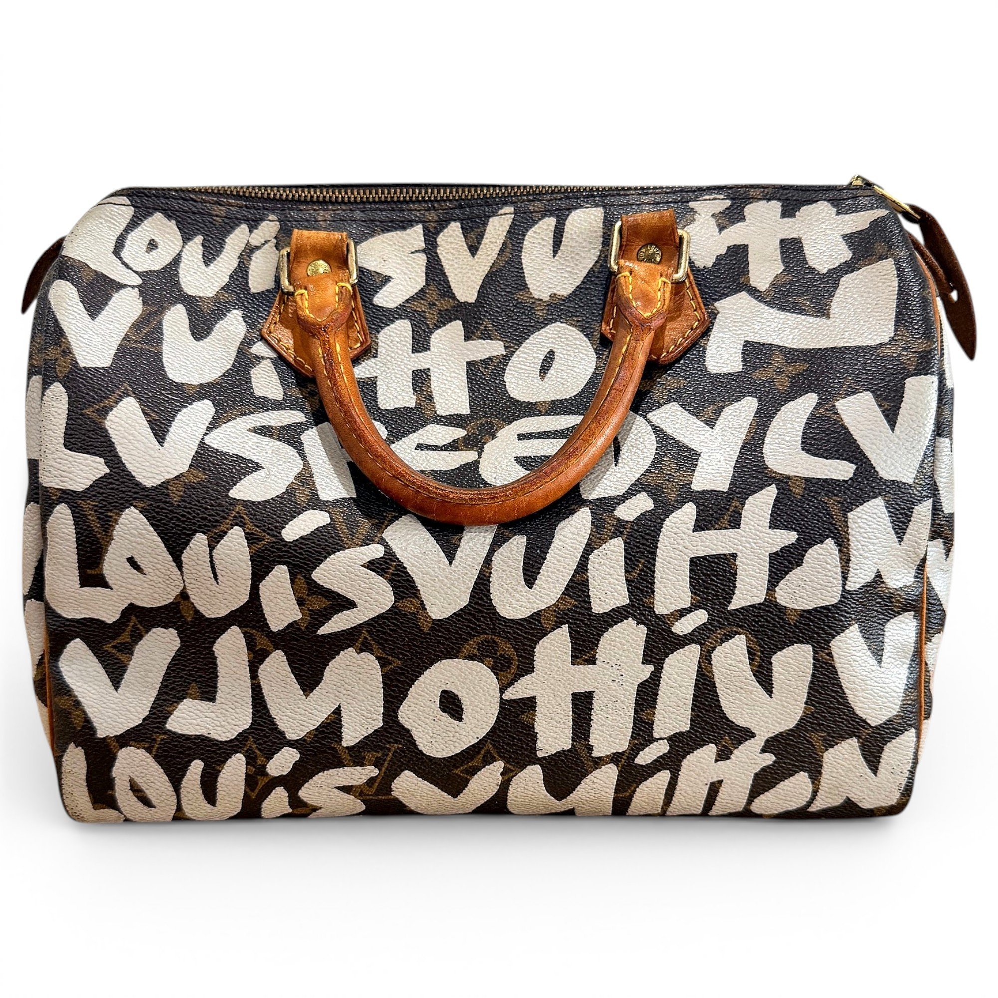 Speedy leather handbag