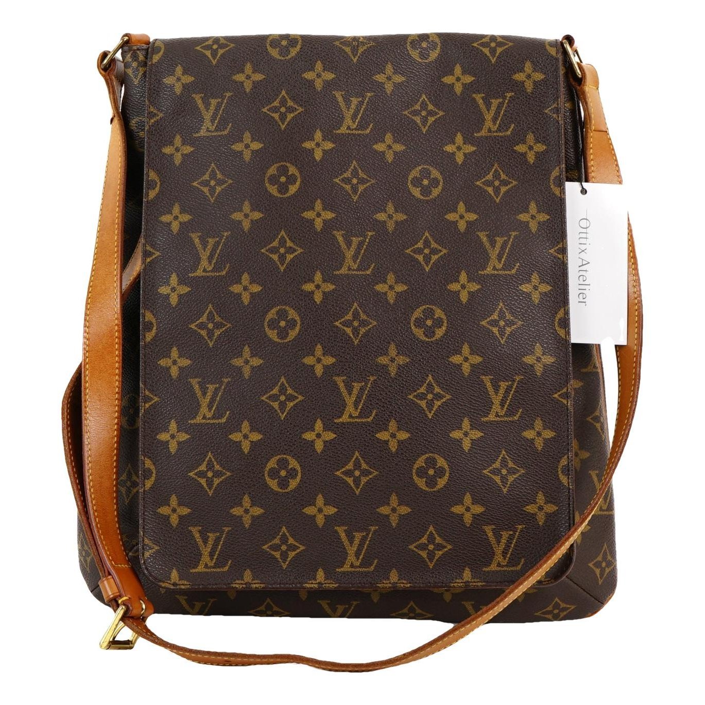 Musette leather handbag