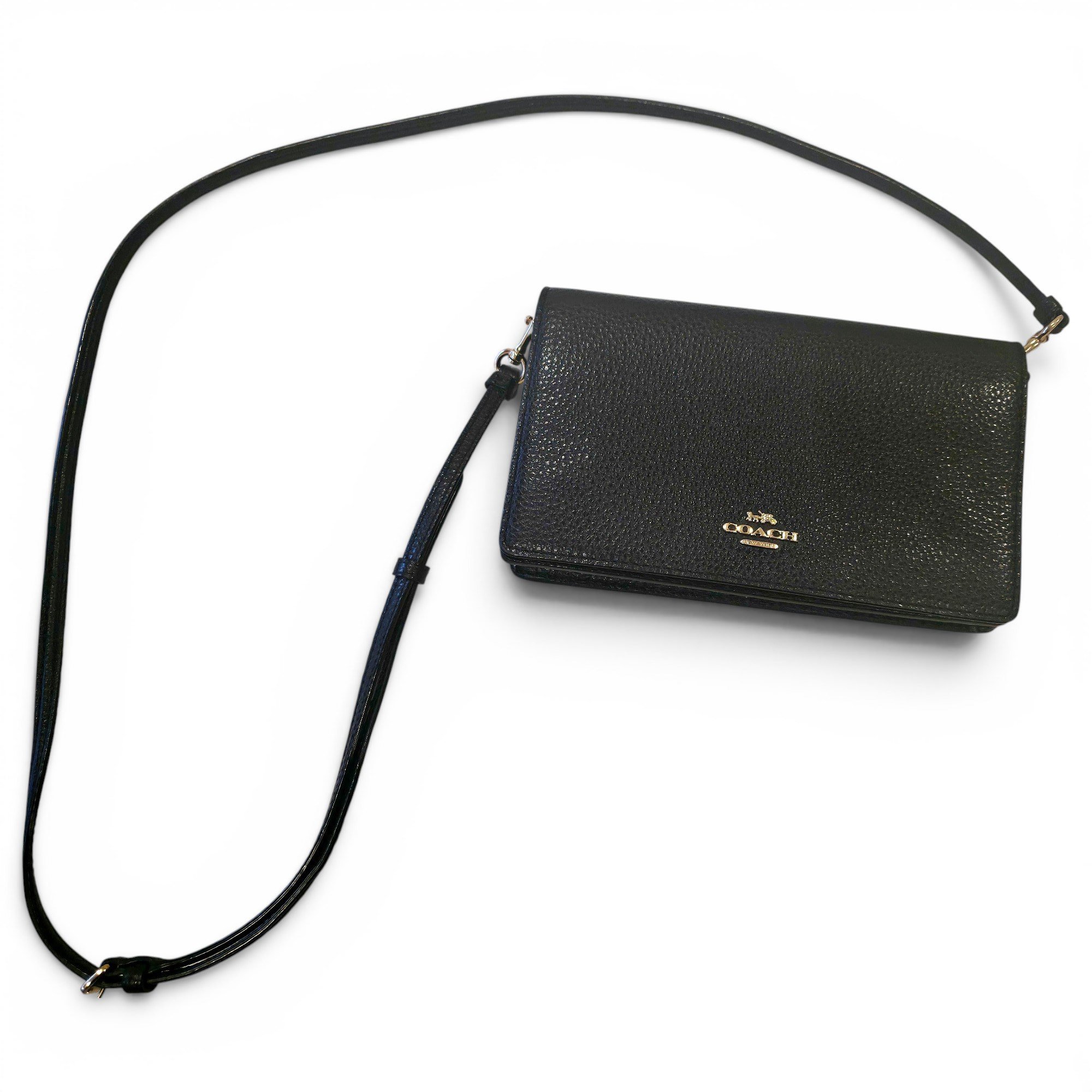 Leather clutch bag