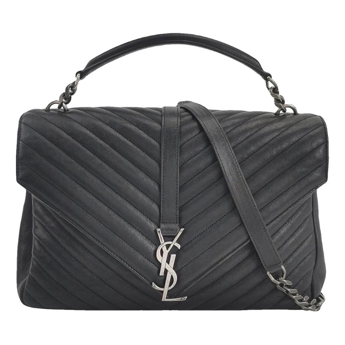 Collége monogramme leather handbag
