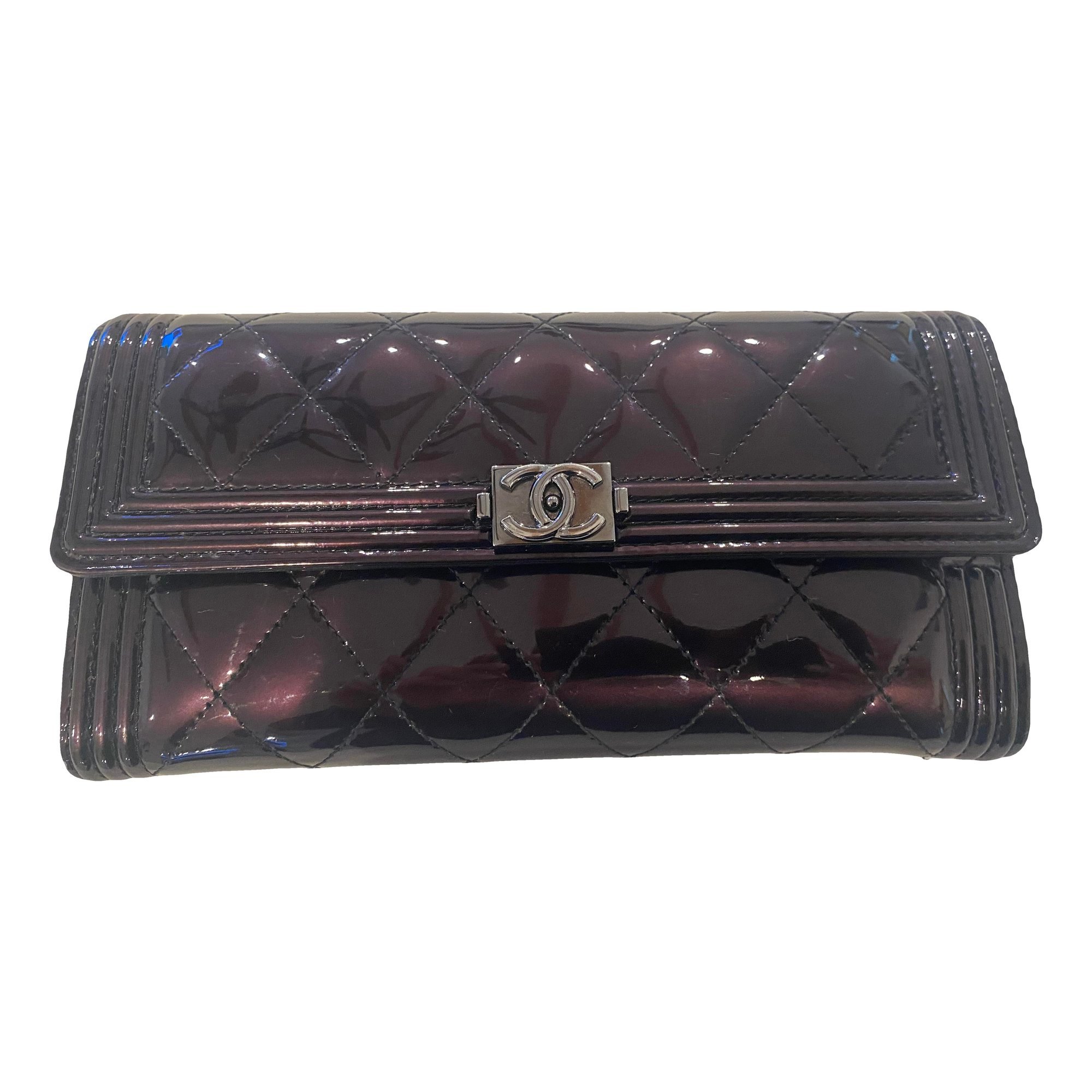 Boy patent leather clutch bag