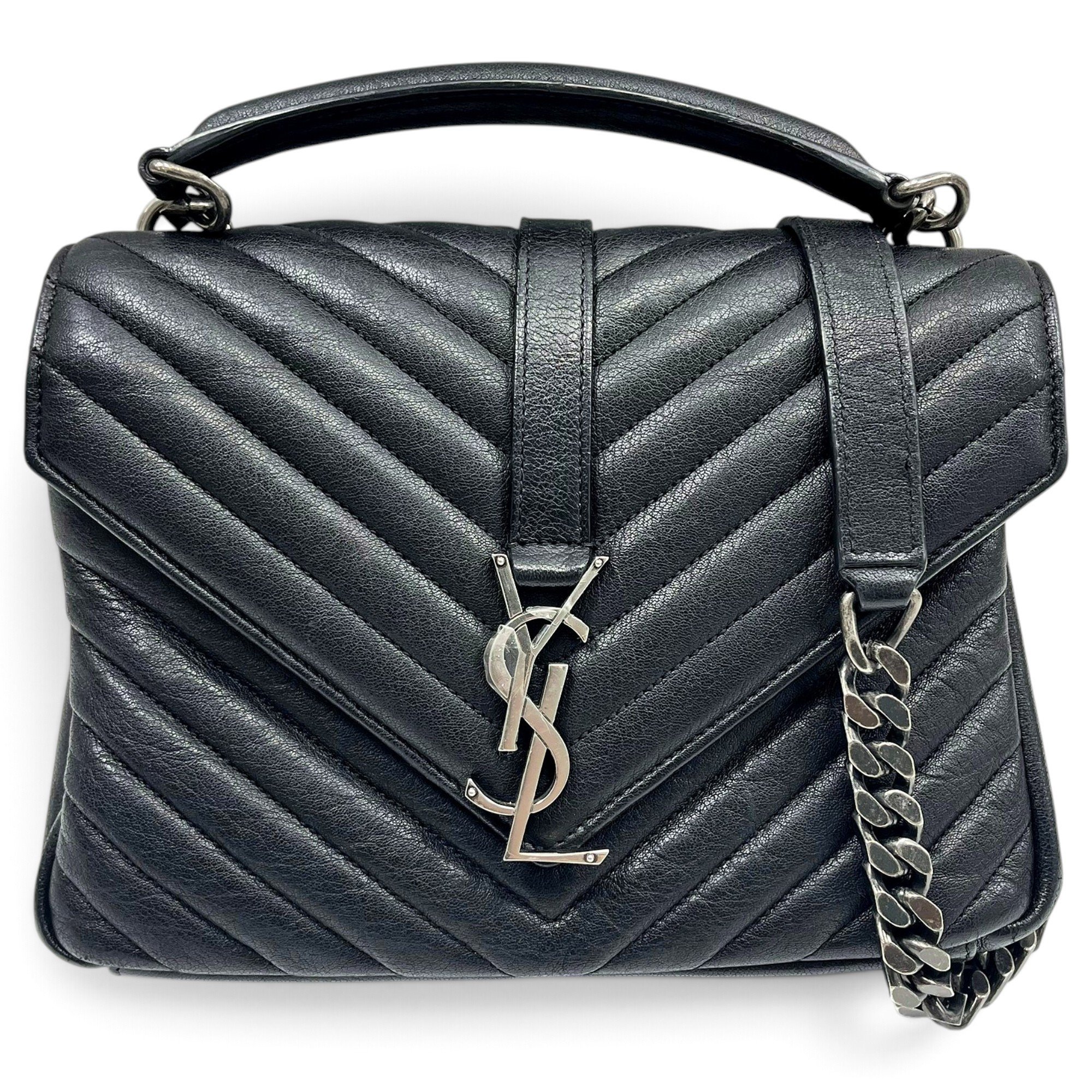Collége monogramme leather handbag