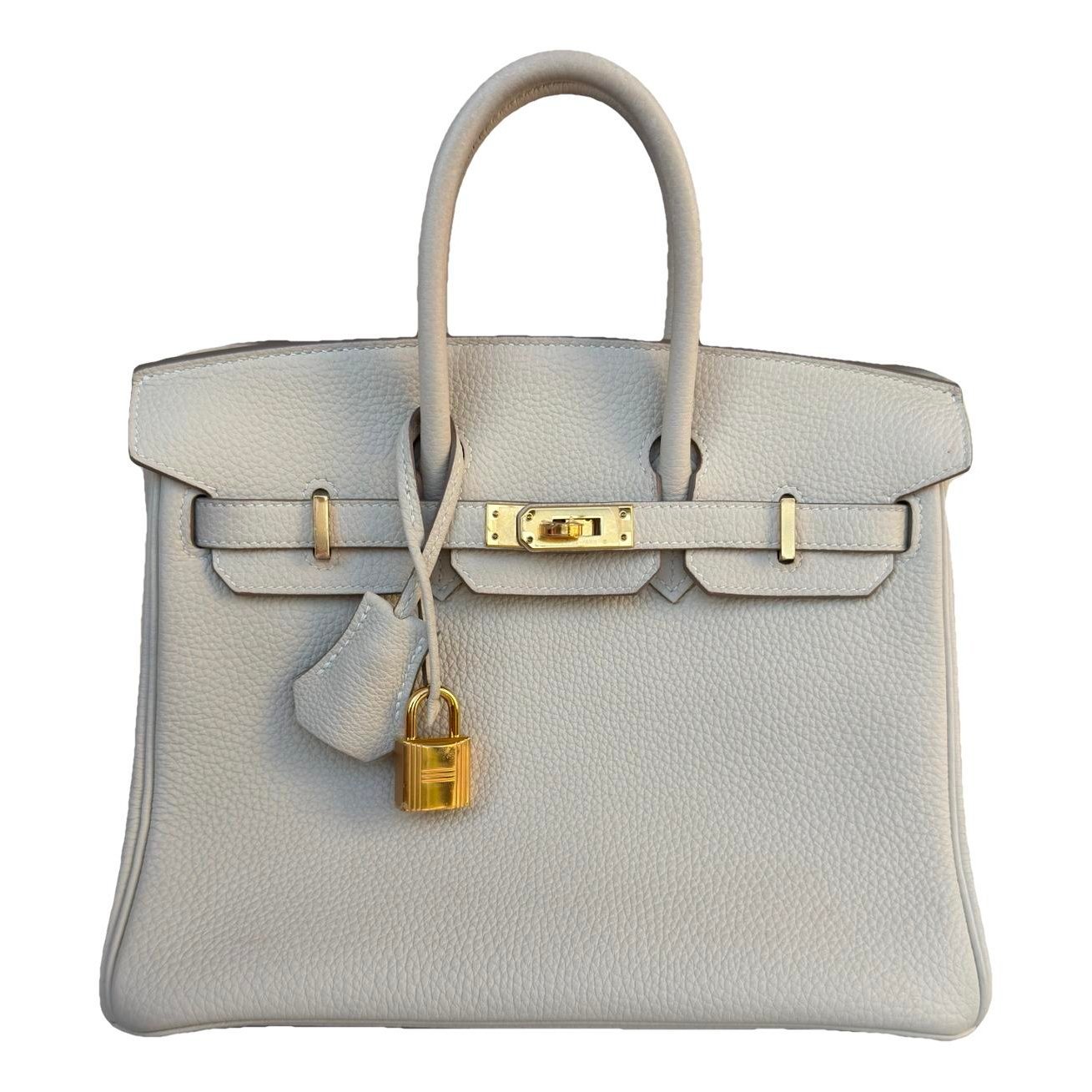 Birkin 25 leather handbag