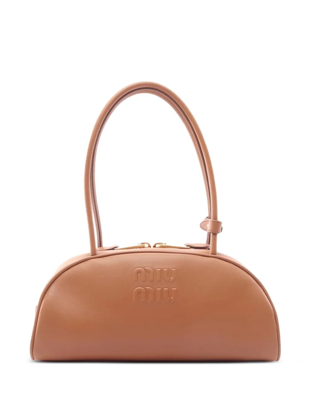 Miu Miu Beau embossed-logo tote bag