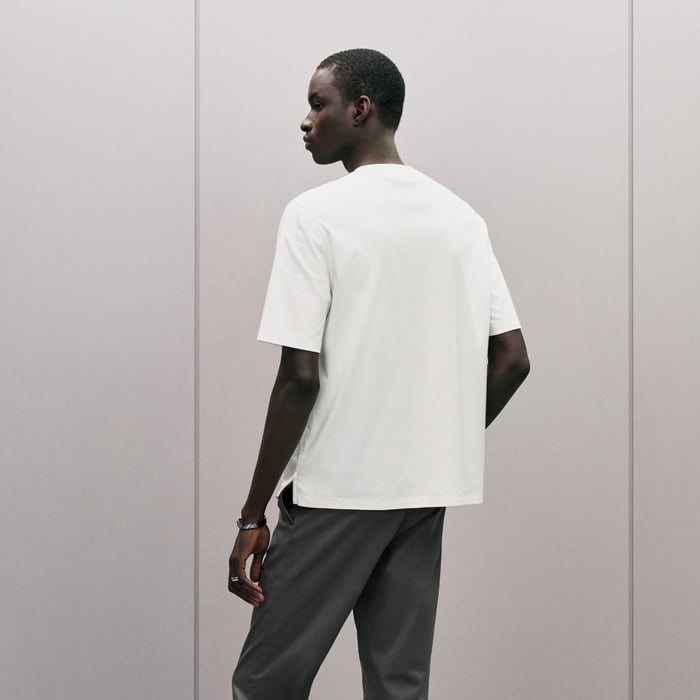 Blanc "Quadrige" Embroidered T-shirt